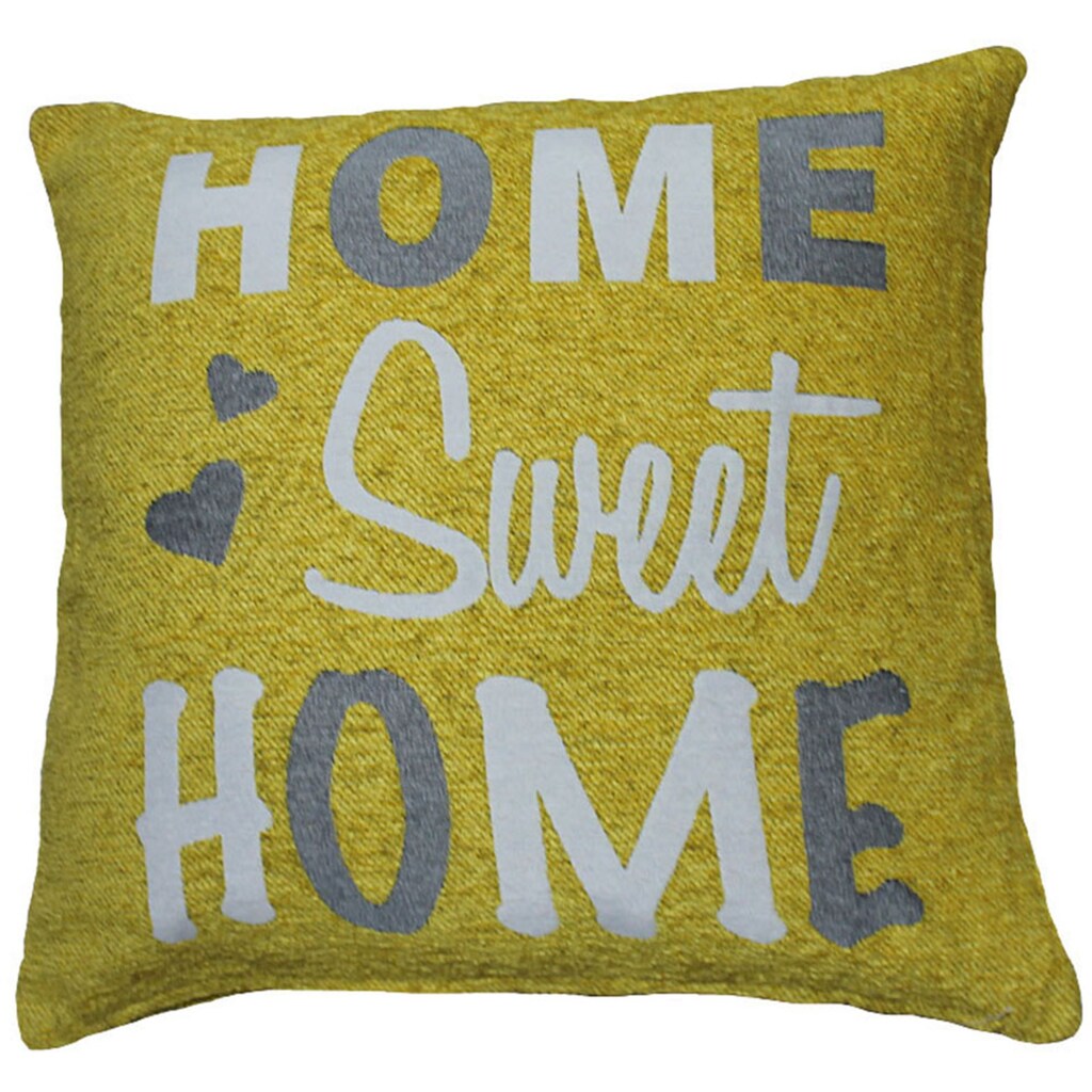 HOSSNER - HOMECOLLECTION Kissenhülle »Home Sweet Home«, (2 St.)