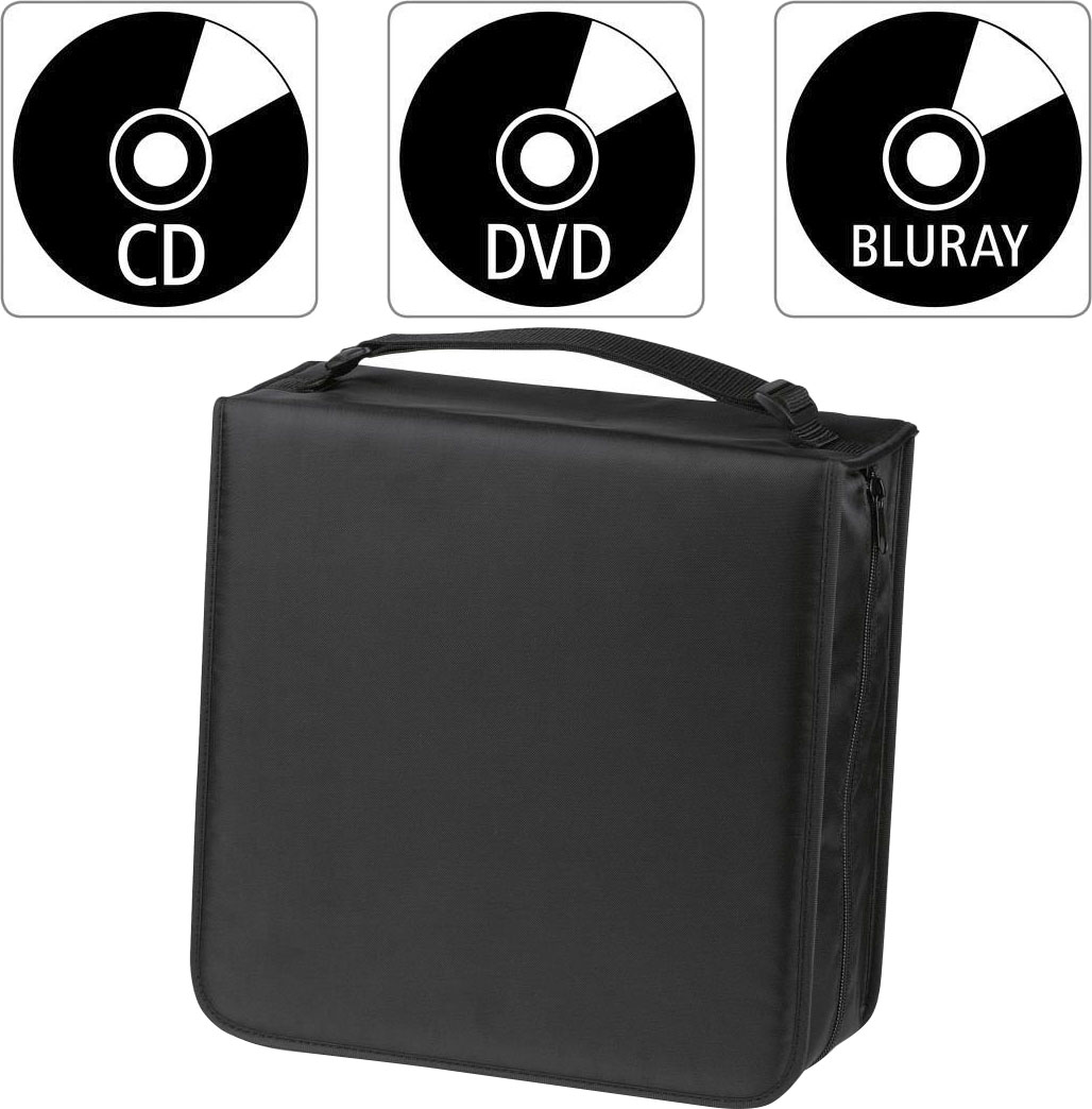 DVD-Hülle »CD-/DVD-/Blu-ray-Tasche 304, Schwarz + Pflegetuch Disc-Tasche«