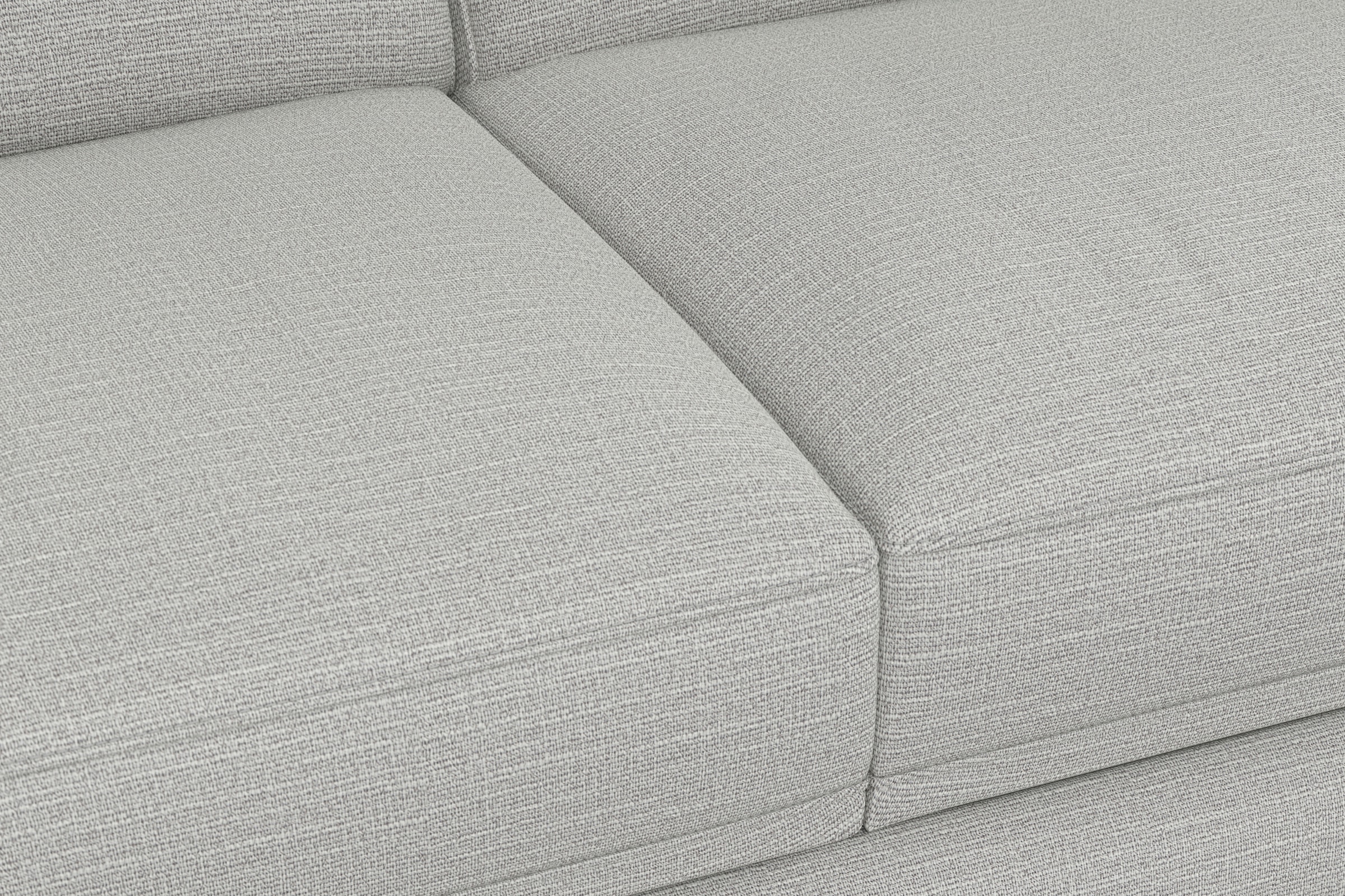 sit&more Wohnlandschaft »Dundee U-Form« mit Federkern und Edelstahlfüßen, wahlweise mit Kopfteilverstellung