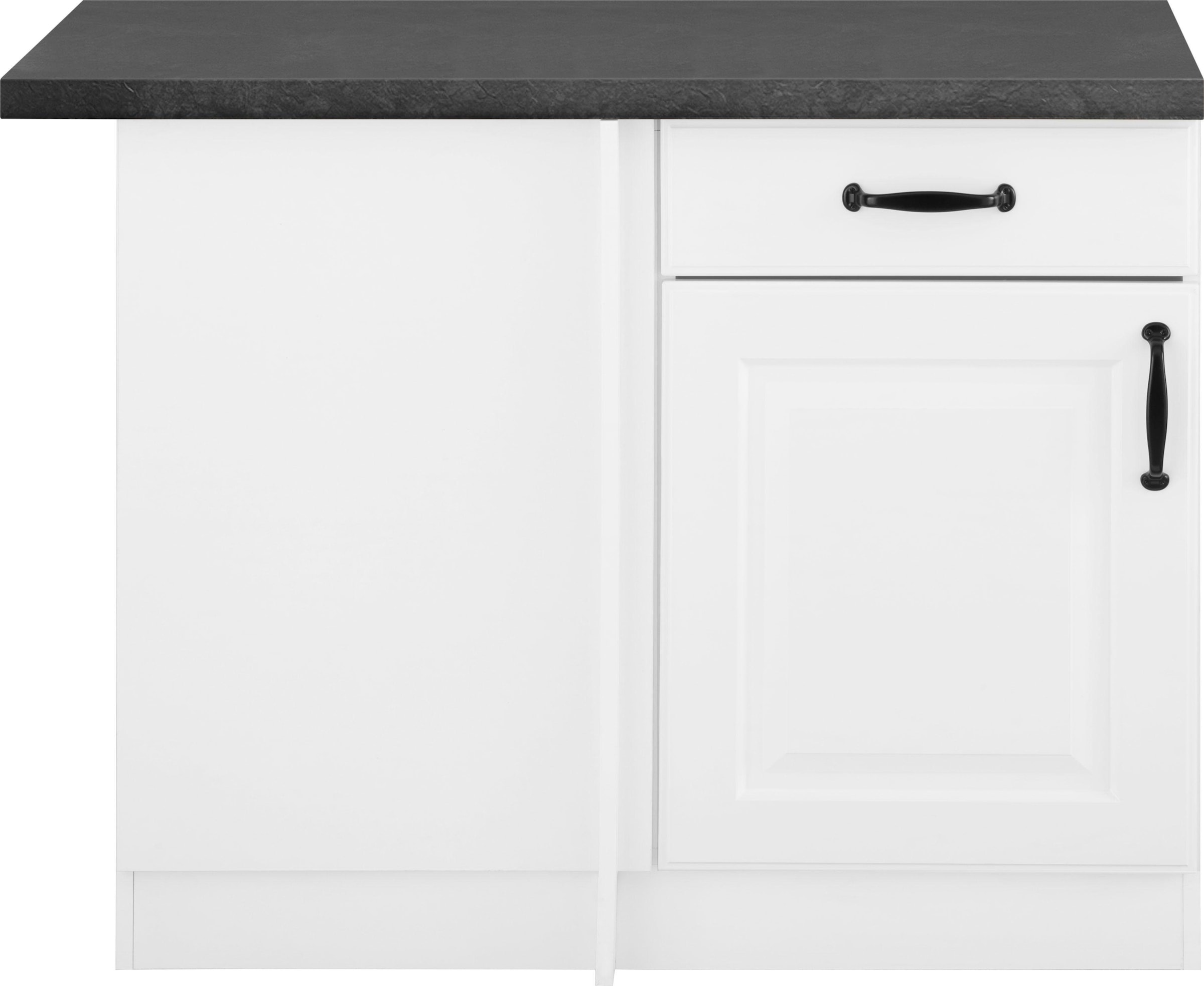 wiho Küchen Eckunterschrank »Erla«, 110 cm breit mit Kassettenfront
