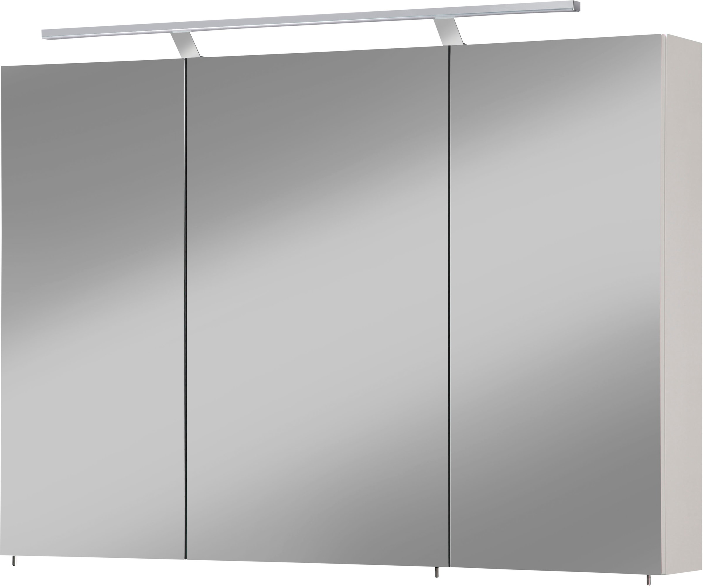 Spiegelschrank »Torino«, Breite 100 cm, 3-türig, LED-Beleuchtung, Schalter-/Steckdosenbox