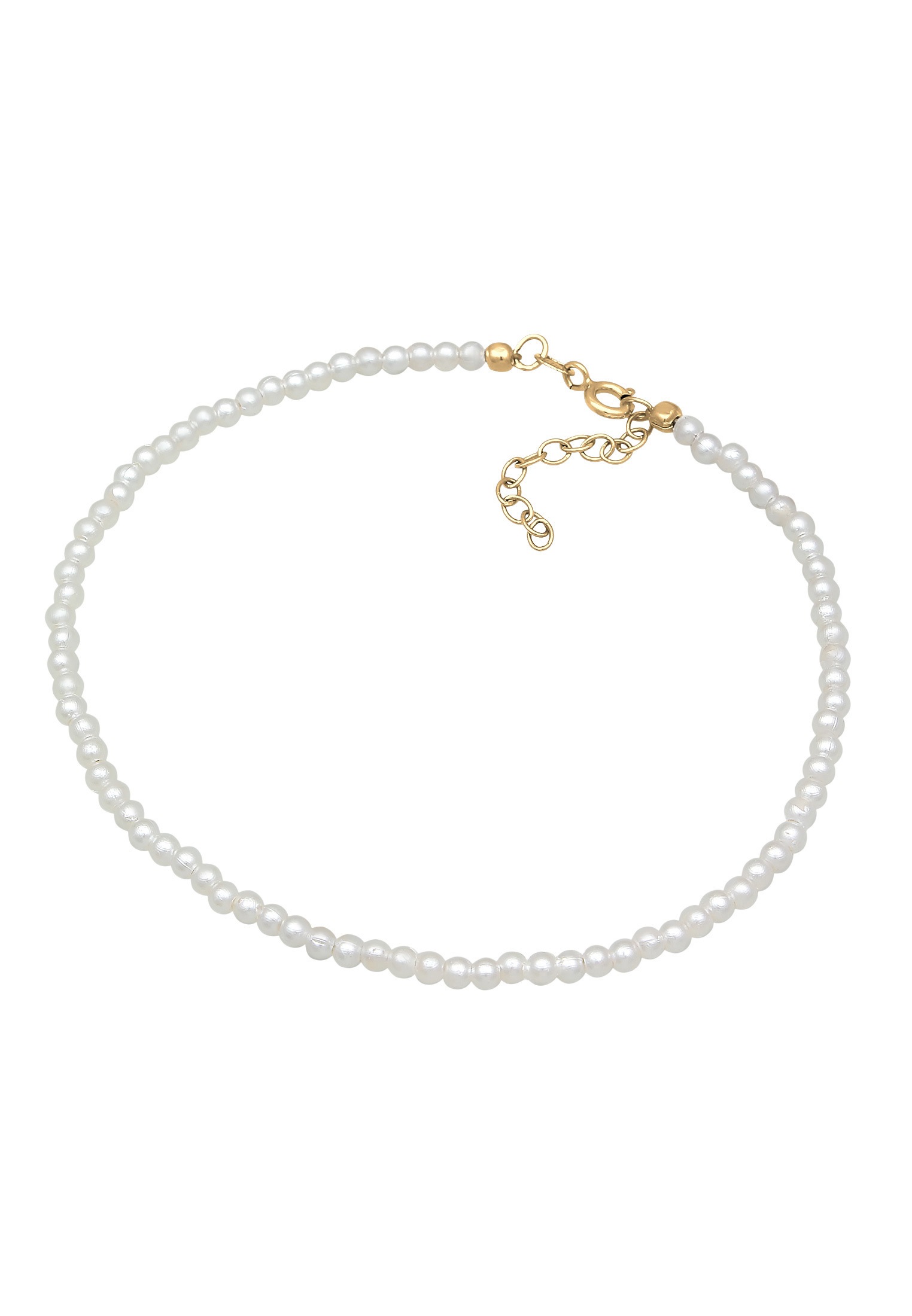 Elli Fußkette »Fußschmuck Perlen Synthetisch Klassik Basic 925 Silber«