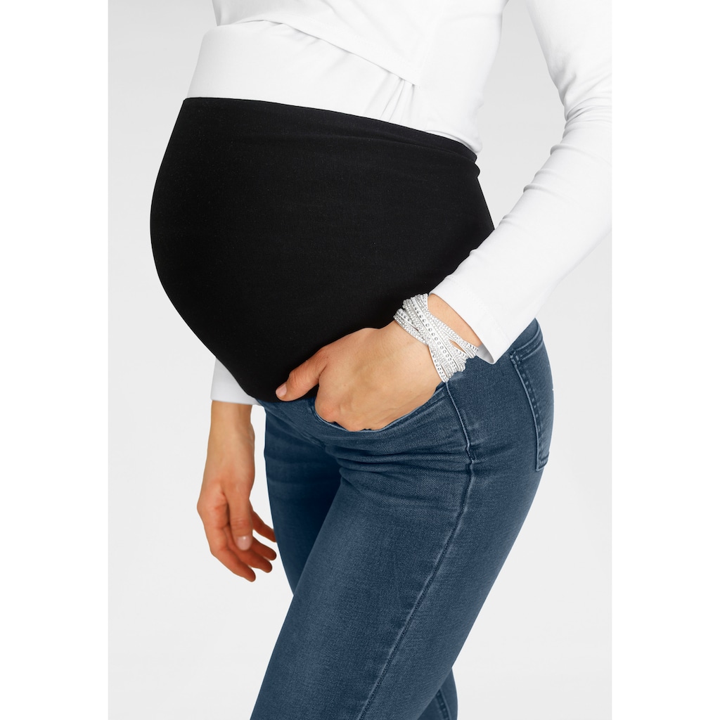 Neun Monate Umstandsjeans », Jeans für Schwangerschaft und Stillzeit«