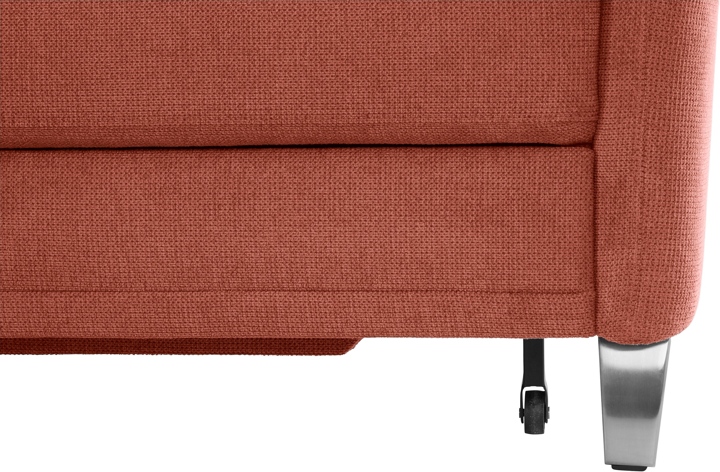 sit&more Ecksofa »Clio L-Form«, wahlweise mit Bettfunktion und Bettkasten, inklusive Federkern