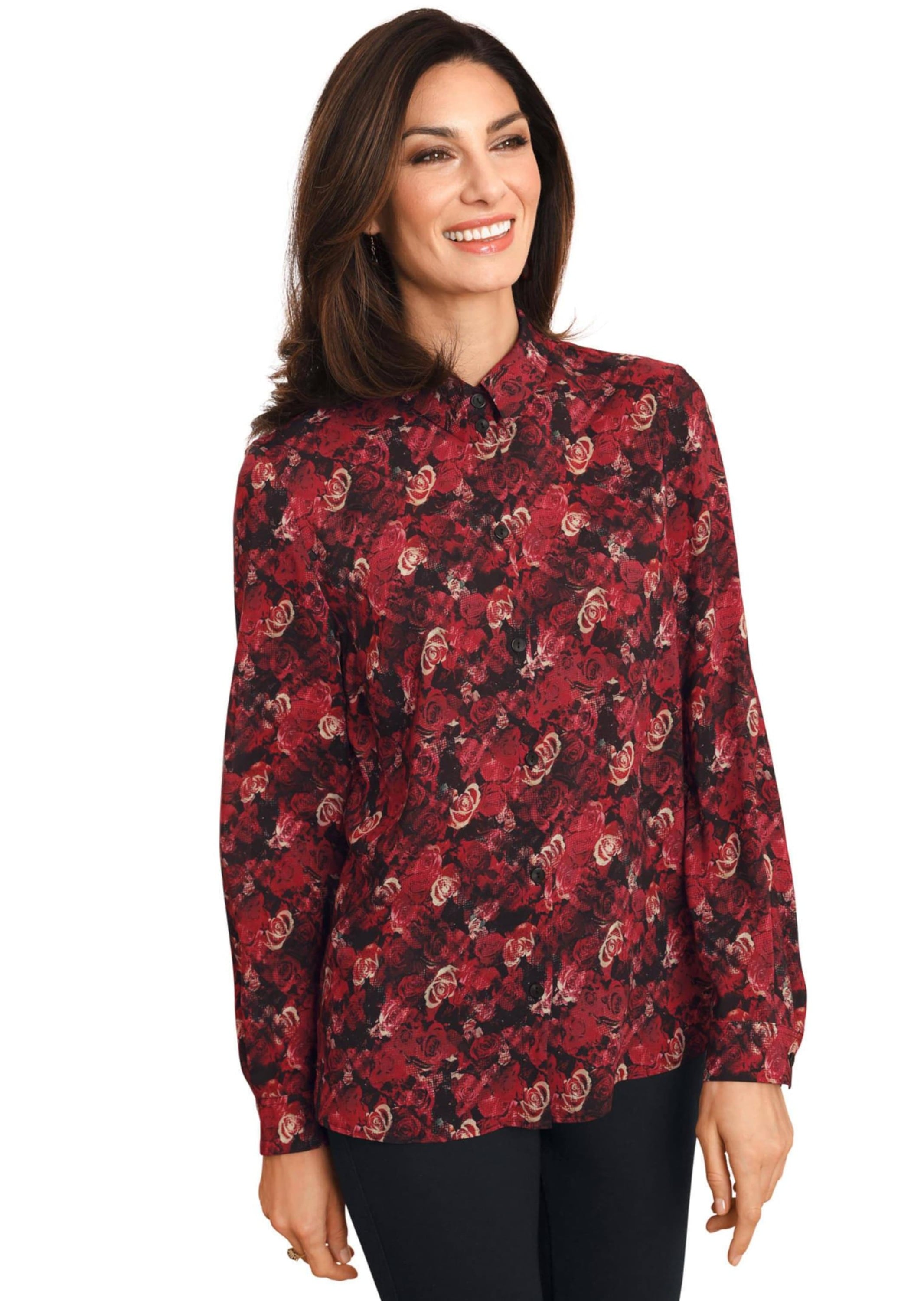 GOLDNER Druckbluse »Druckbluse Elegante Bluse in trageangenehmer QualitÃ¤t«