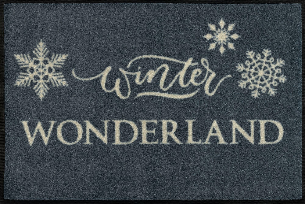 In- Fußmatte rechteckig, Kleen-Tex Schmutzfangmatte, Wonderland«, und Outdoor Spruch, waschbar mit by »Winter wash+dry geeignet,