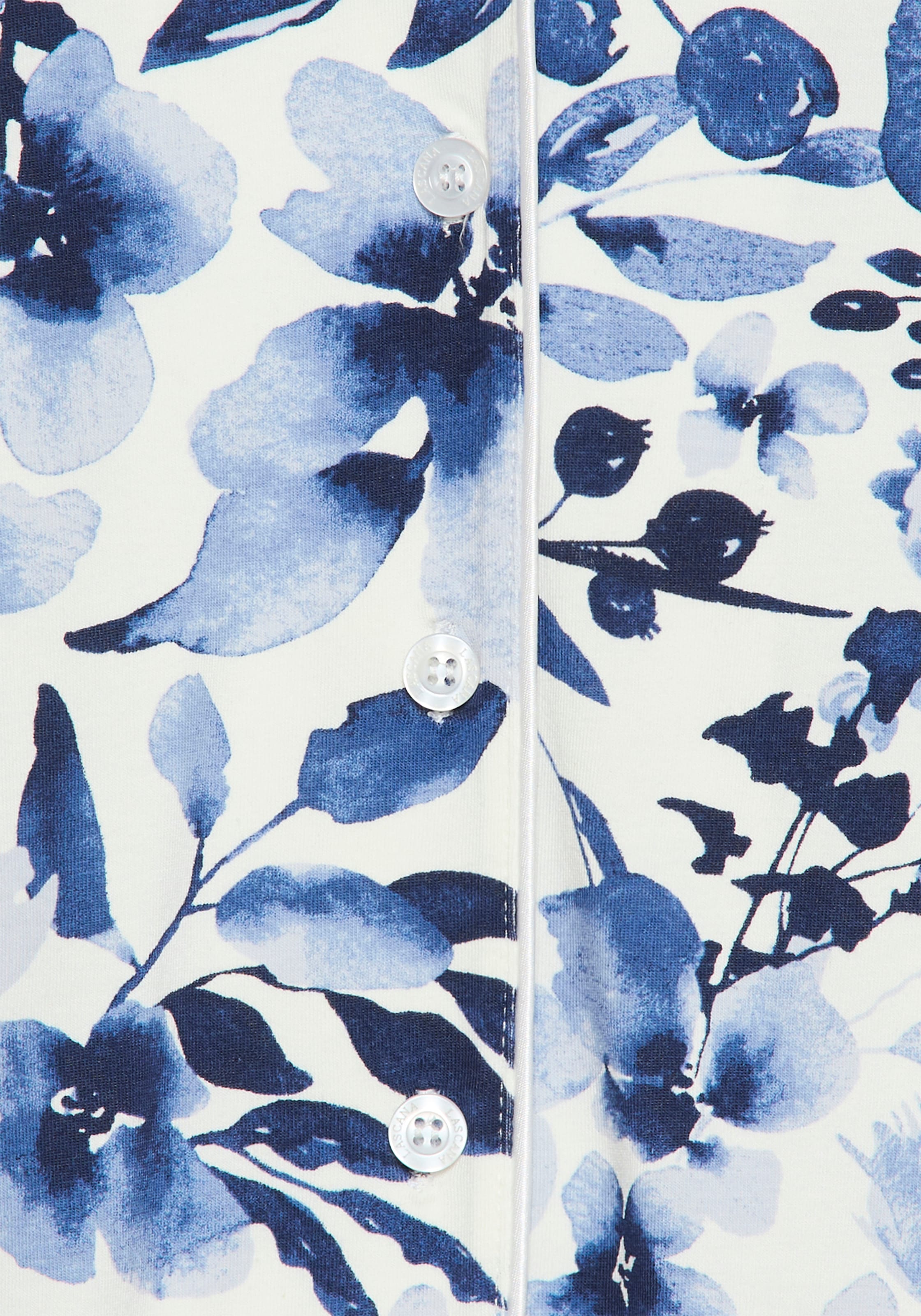 LASCANA Pyjama Set, 2 mit Blumen-Alloverprint