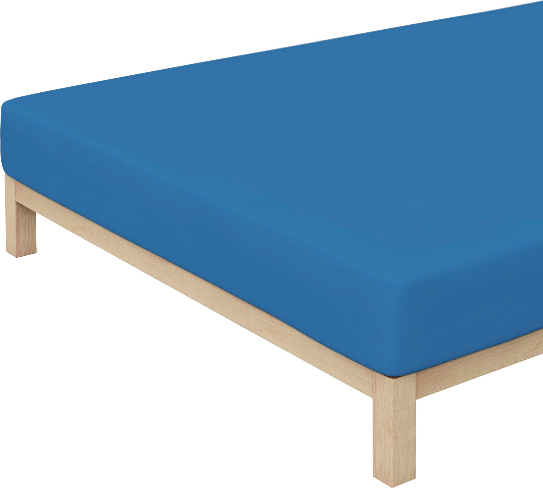 Schlafgut Spannbettlaken »PURE Bio-Baumwolle mit Elasthan, dehnbar blickdicht, straff, Bettlaken«, PREMIUM Laken für Matratzen bis 30cm Höhe, in 90x200, 140x200, 180x200