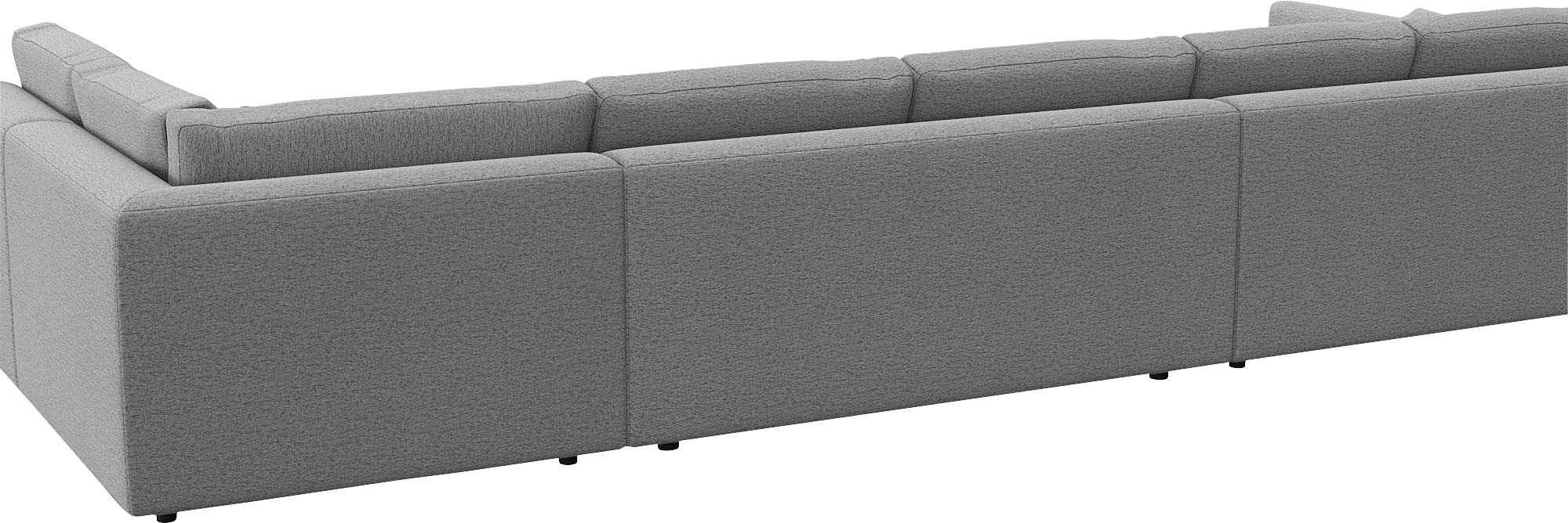 FLEXLUX Wohnlandschaft »Lovane, U-Form, bequem und komfortabel«, Weich & anschmiegsam, große Sitztiefe auf Kaltschaum, Dekokissen inkl.
