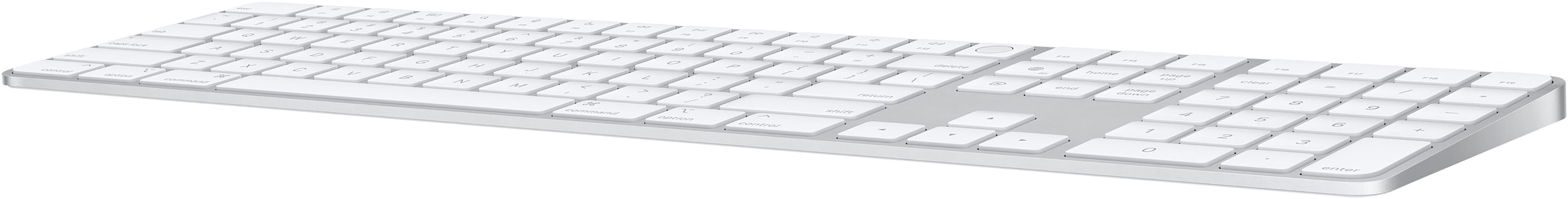 Apple Apple-Tastatur »Magic Keyboard mit Touch ID und Ziffernblock«, (Ziffernblock-Multimedia-Tasten-USB-Anschluss)