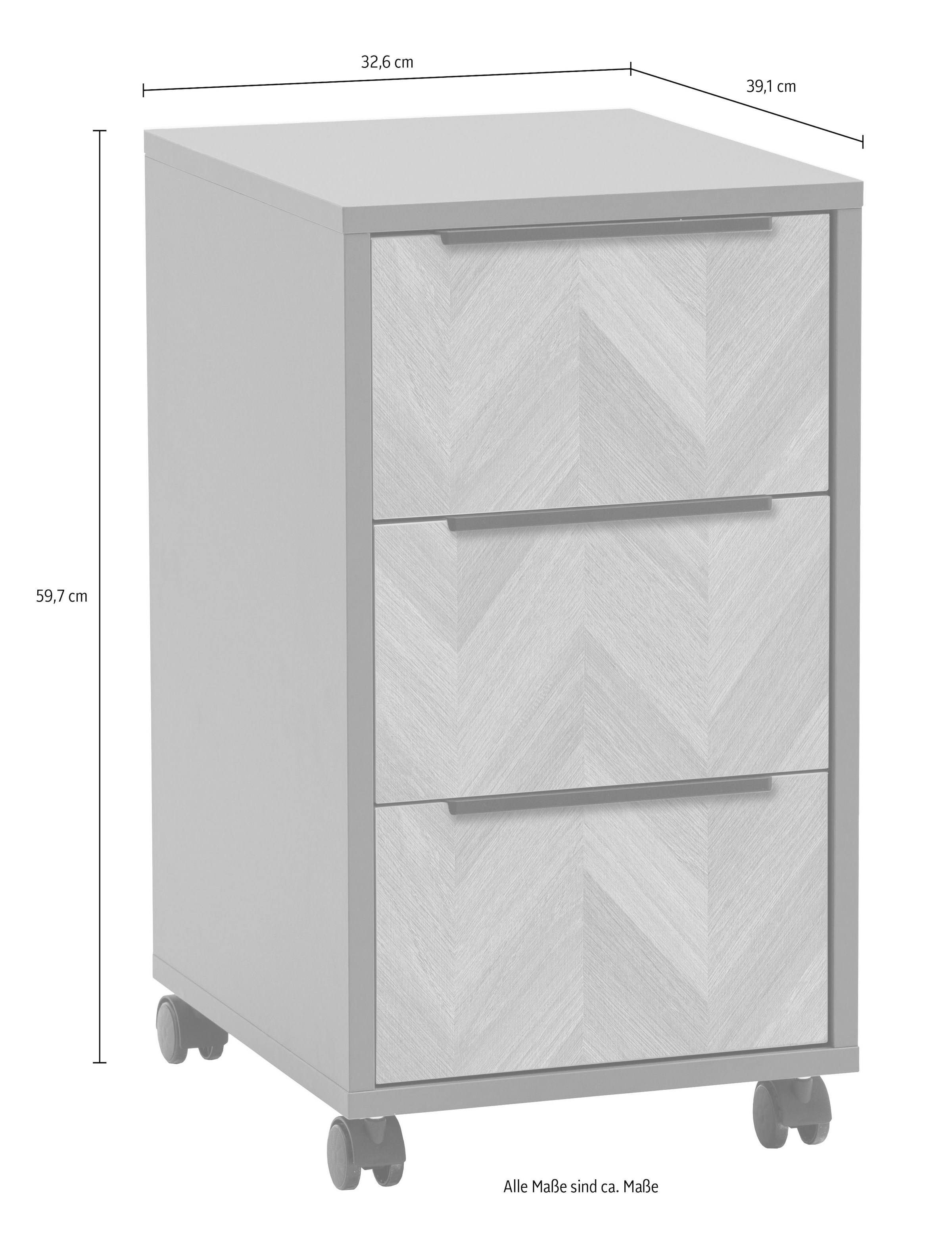 Schildmeyer Rollcontainer »Piazza, Breite 32,6 cm« 1 Stk. tlg. Made in Germany