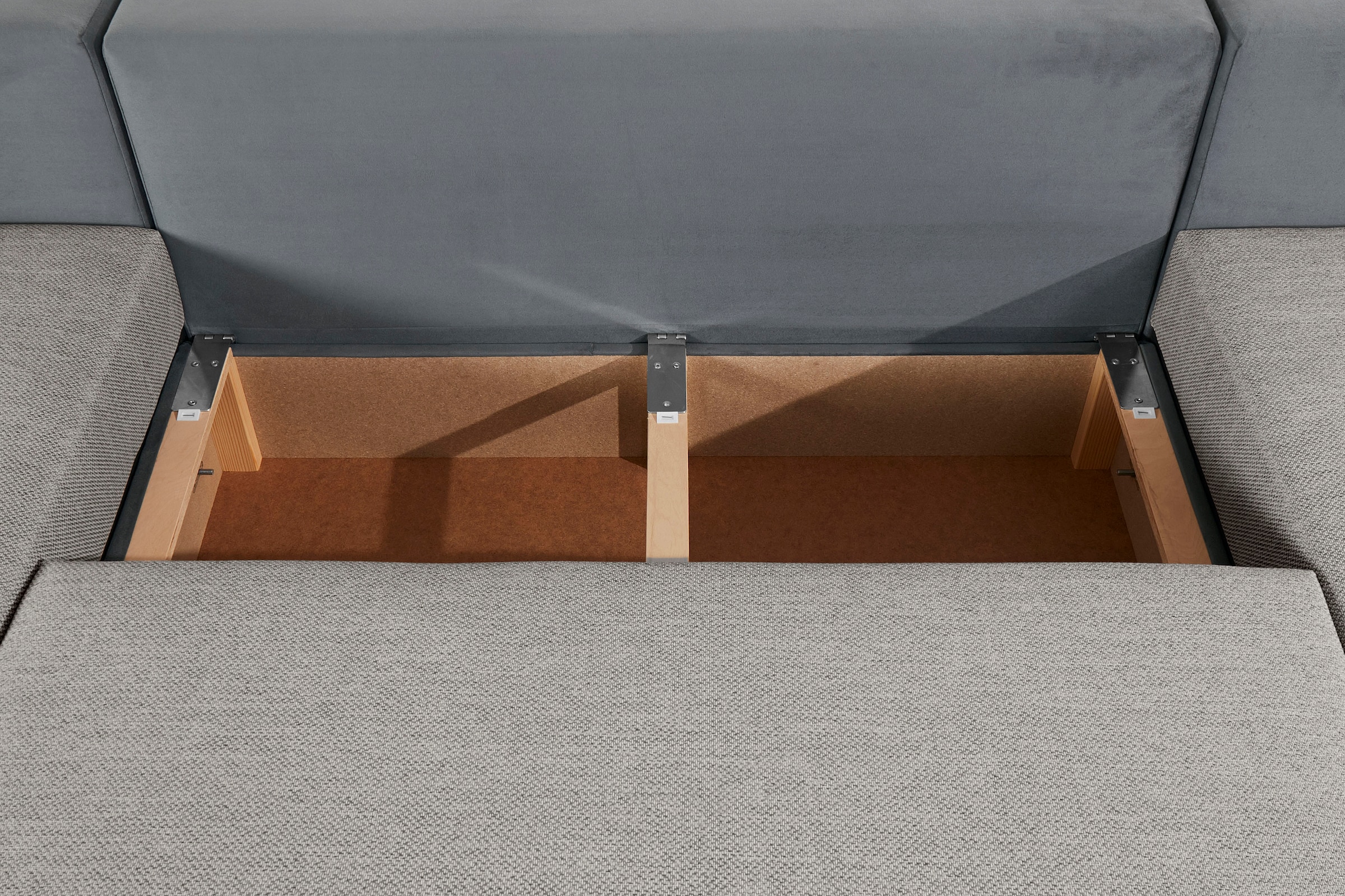COLLECTION AB Wohnlandschaft »Antalya U-Form«, mit Bettkasten und Bettfunktion, 2 Zierkissen inklusive