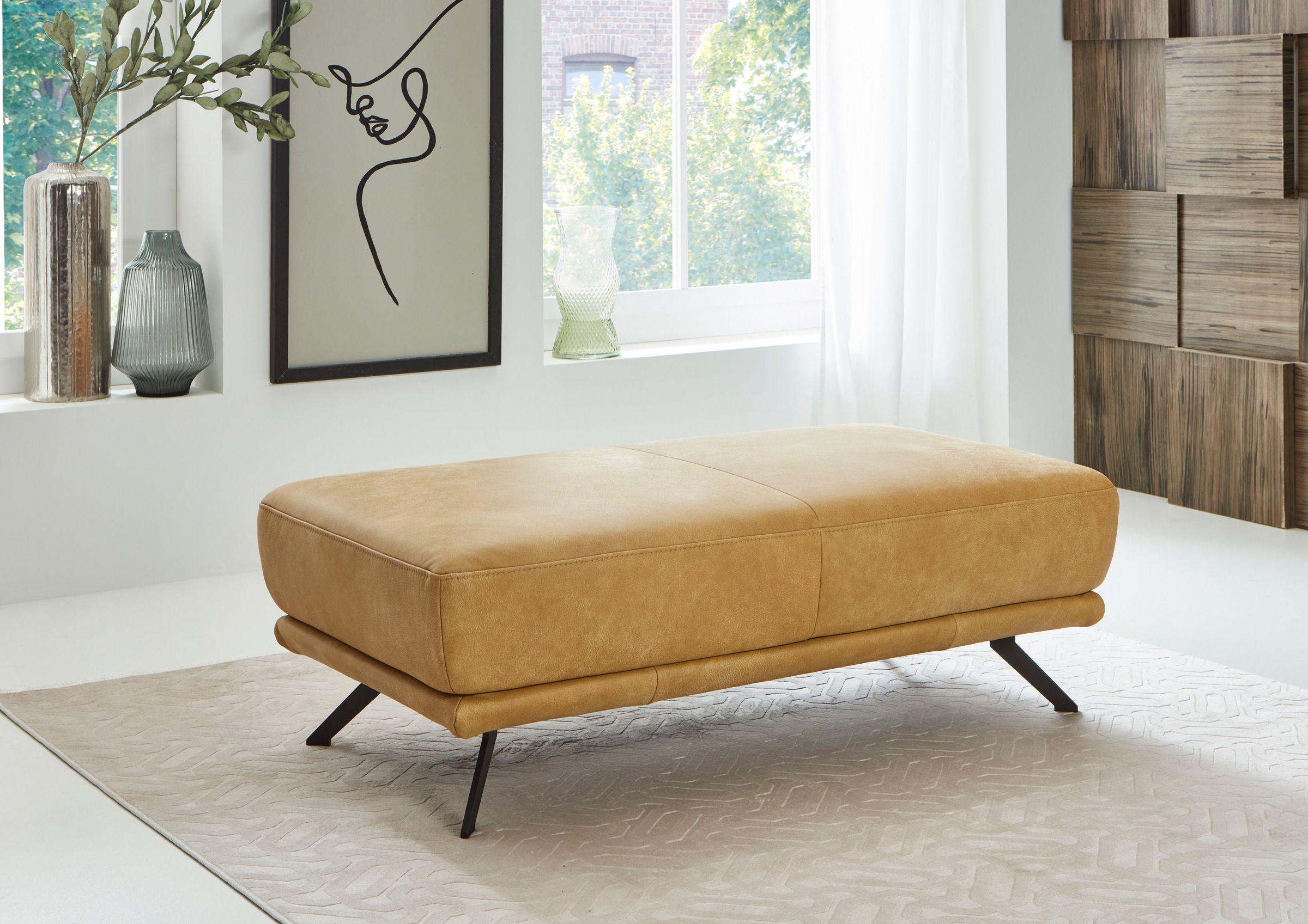 Die PlanBar Hocker »PN-EM22041« hochwertige Kaltschaumpolsterung, stylische Metallfüße