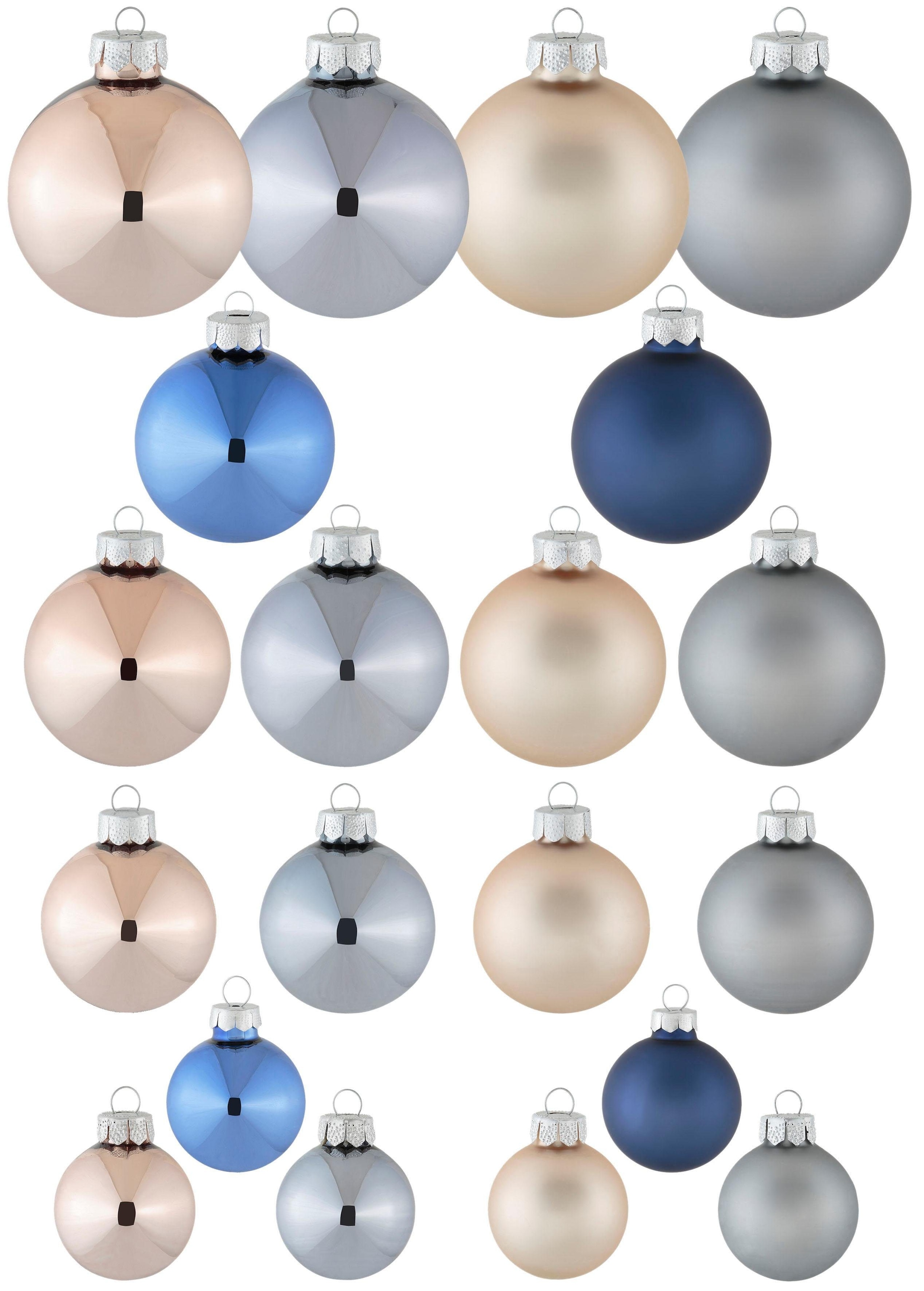 »Weihnachtsdeko, Weihnachtsbaumkugel online kaufen Glas«, (Packung, Perl-Optik St.), Creativ mit 8 deco Christbaumschmuck, Christbaumkugeln