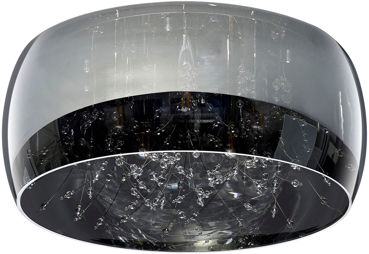 TRIO Leuchten Deckenleuchte »Crystel«, 5 mit Ø Jahren mit Deckenlampe 3 Leuchtmittel | 5xE14 Garantie flammig-flammig, kaufen exkl Elegante Glasschirm XXL 50cm, online