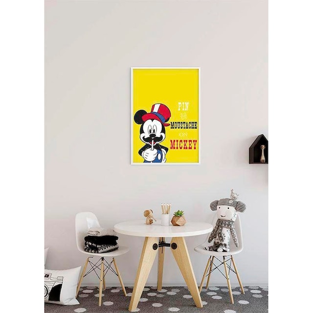 Komar Poster »Mickey Mouse Moustache«, Disney, (1 St.), Kinderzimmer,  Schlafzimmer, Wohnzimmer online kaufen | mit 3 Jahren XXL Garantie