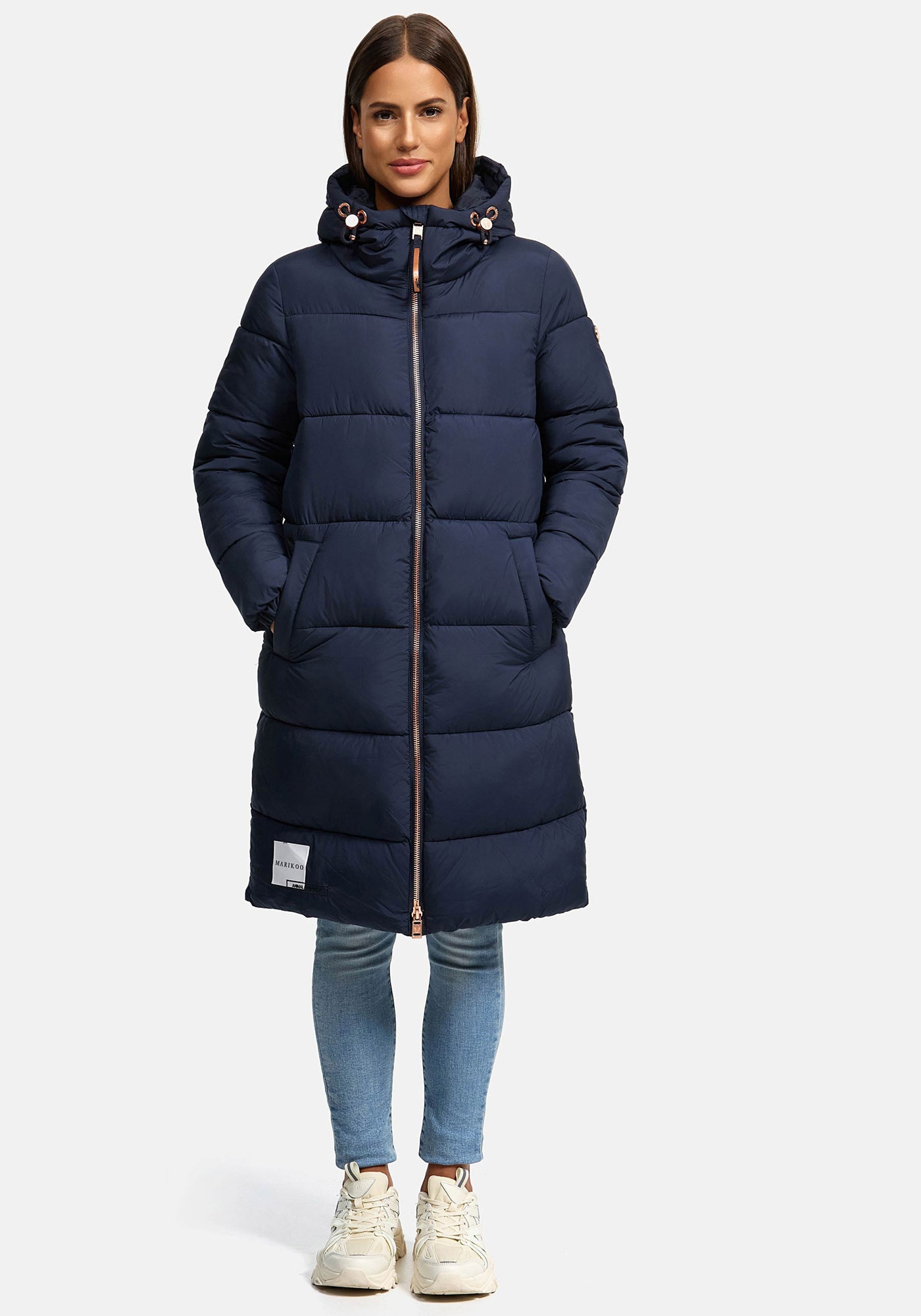 Marikoo Winterjacke »Marikoo Nomadiaa lange Damen Winterjacke N024«