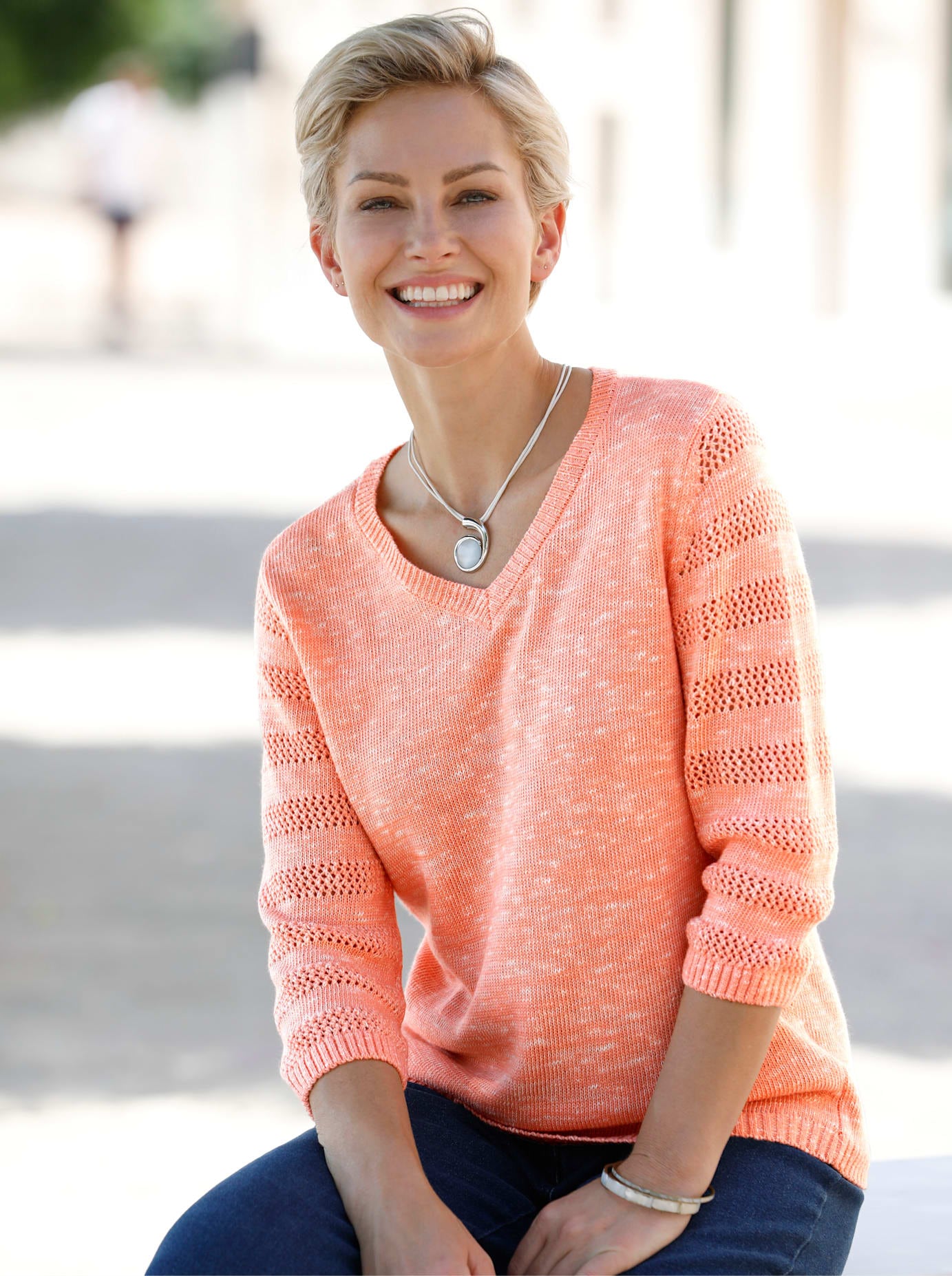 Classic Basics 3/4 Arm-Pullover »Pullover«