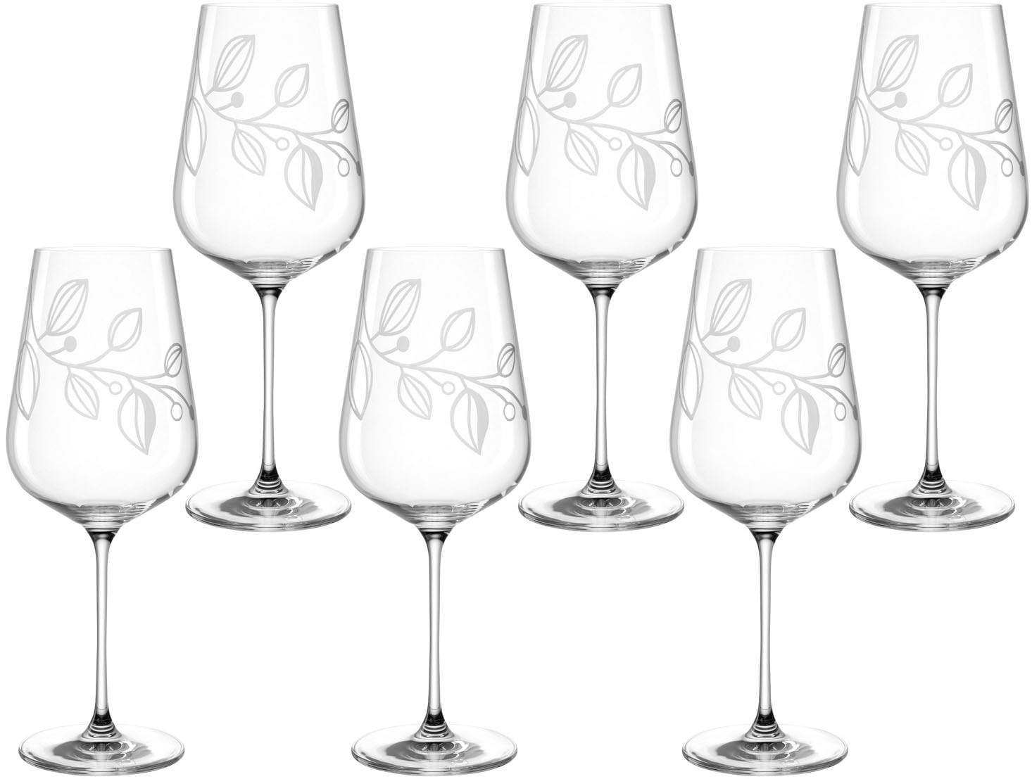 Rotweinglas »BOCCIO«, (Set, 6 tlg.), 740 ml, 6-teilig