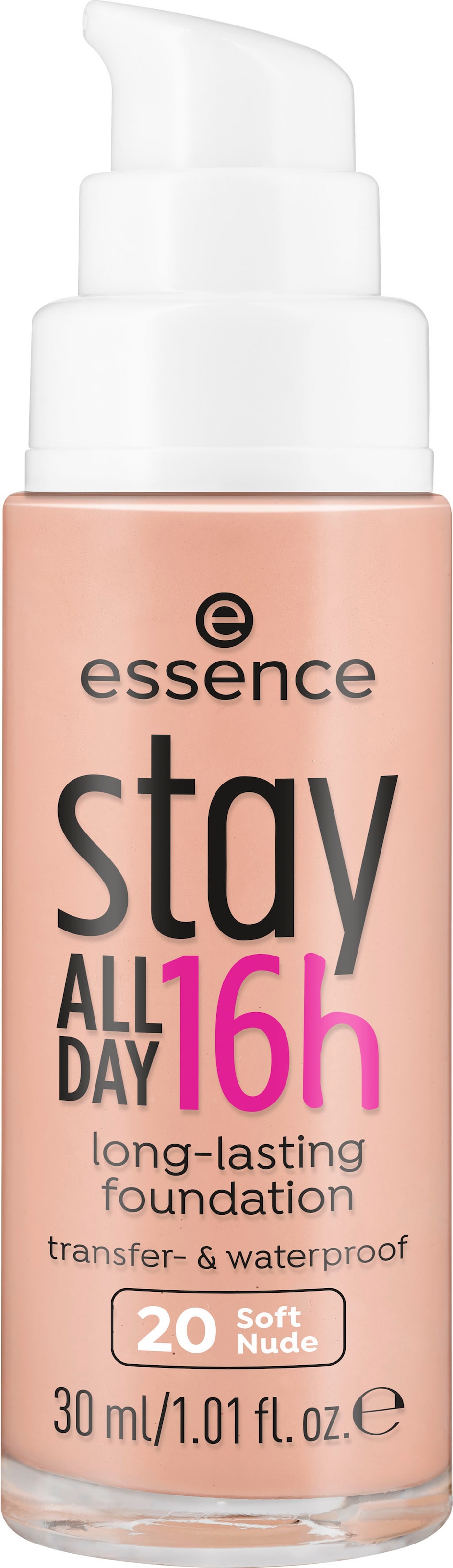 Essence Foundation »stay ALL DAY 16h long-lasting« mit  super softer Textur