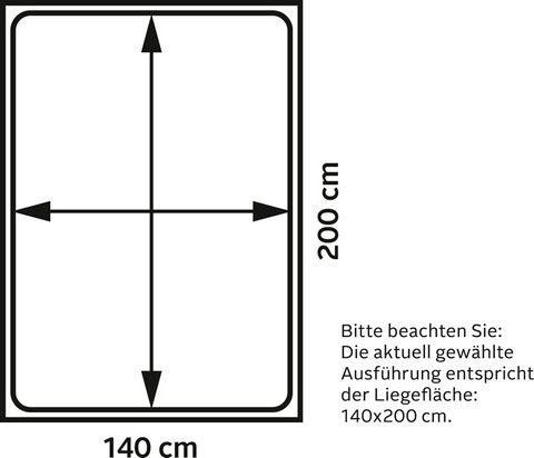 Westfalia Schlafkomfort Boxspringbett, wahlweise mit Bettkasten