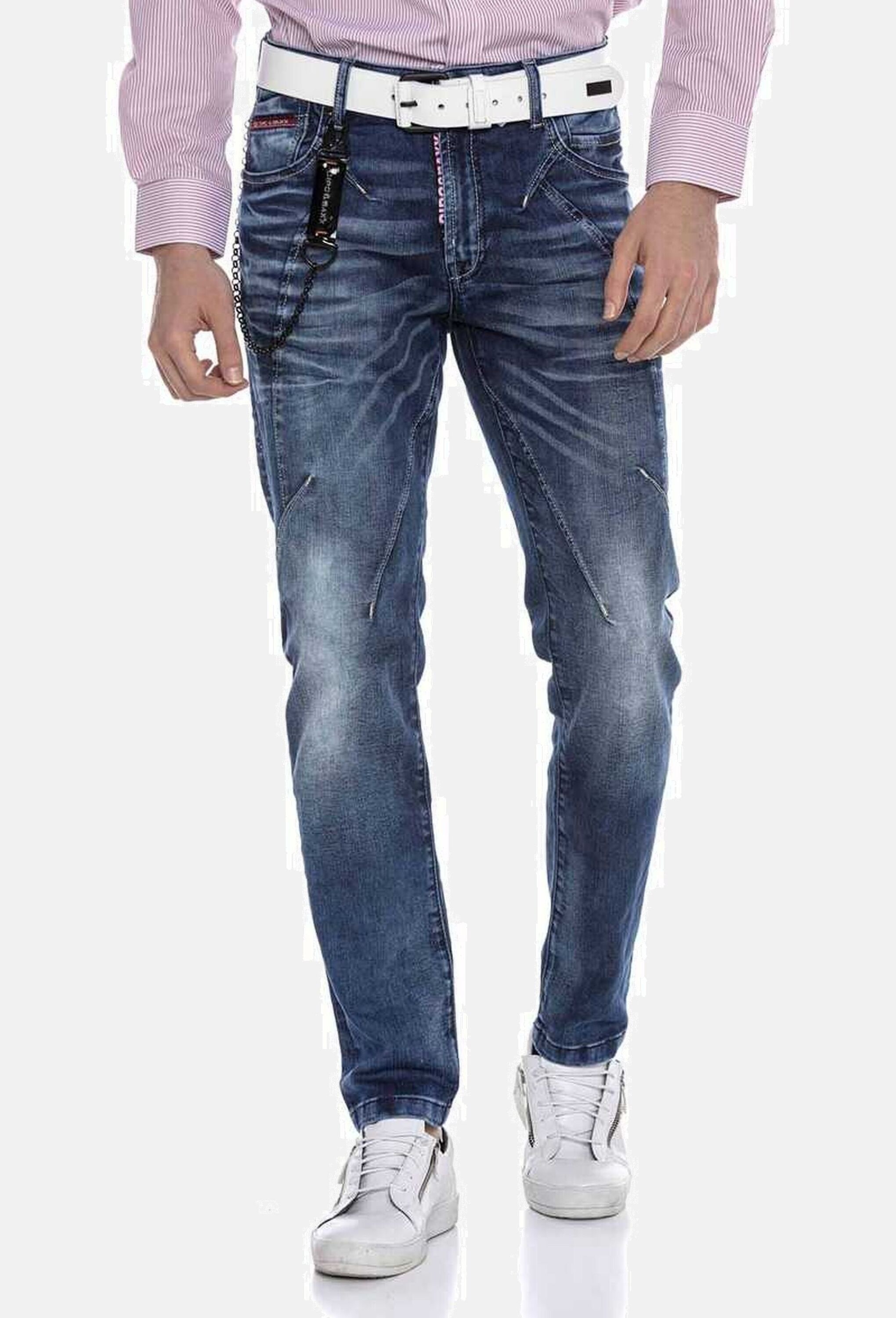 Cipo & Baxx 5-Pocket-Jeans »Cipo & Baxx Jeans« mit modischen Ziernähten, CD676