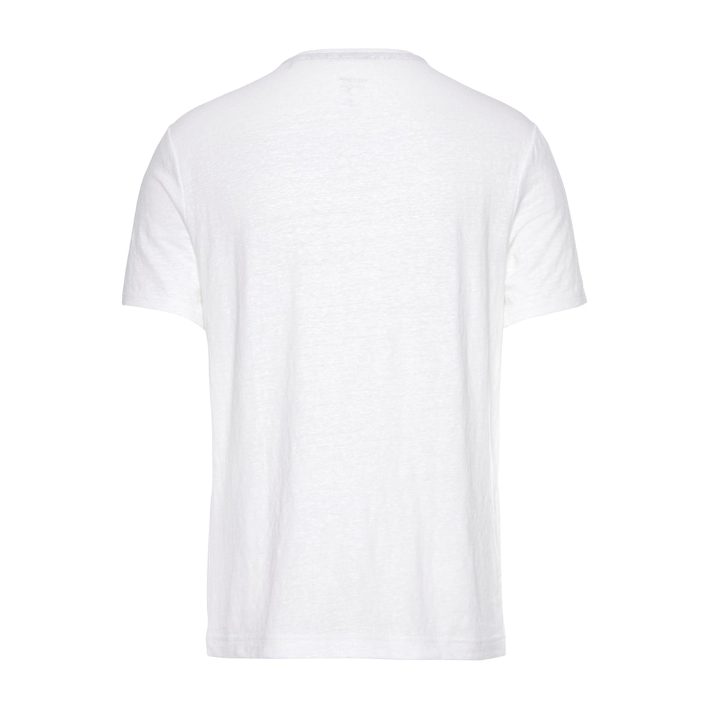 OLYMP T-Shirt »Level Five body fit«, aus Leinen mit Elasthan