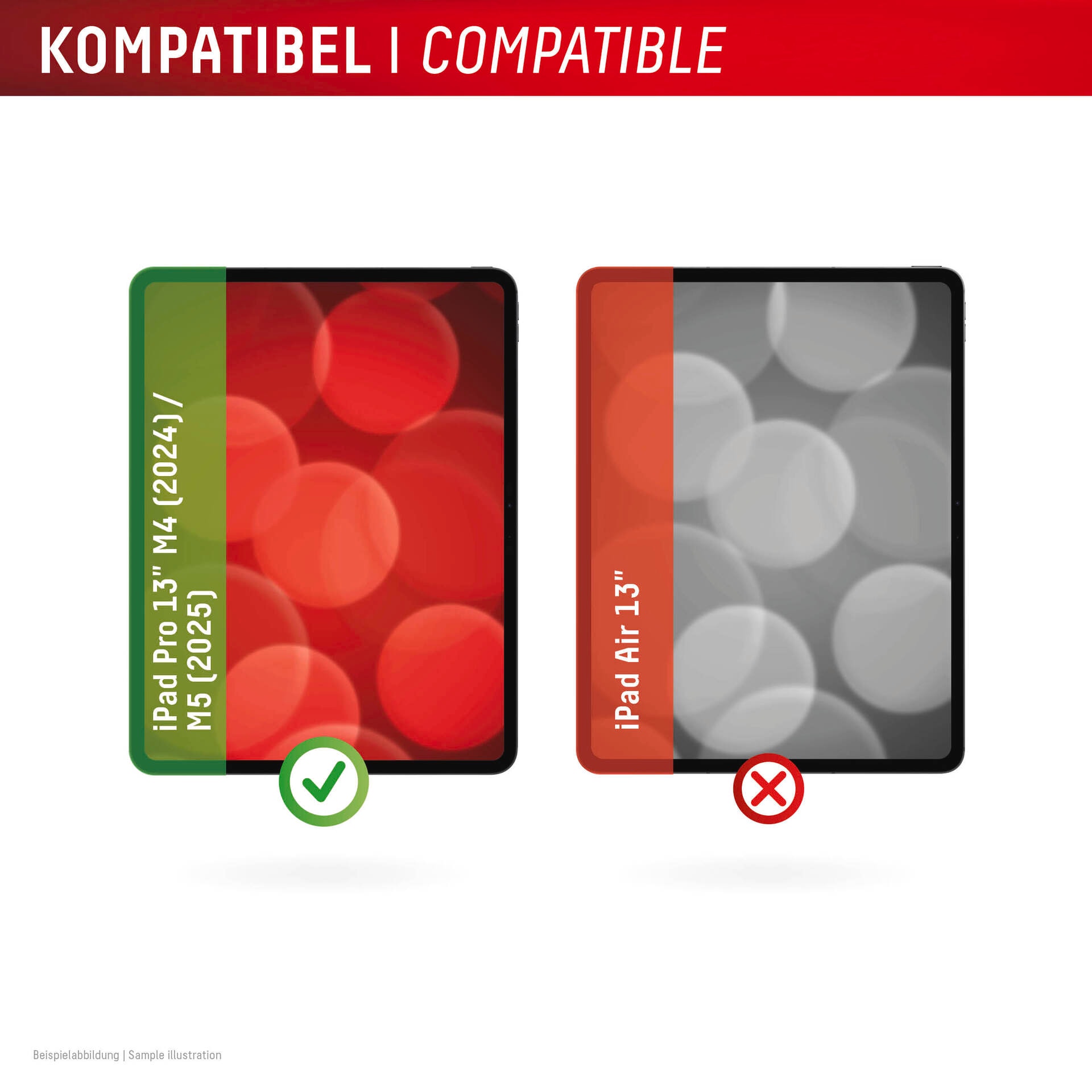 Displex Displayschutzglas »Tablet Real Glass« für Apple iPad Pro 13'' (2025) Displayschutzfolie, Schutzfolie, Bildschirmschutz, kratz- & stoßfest