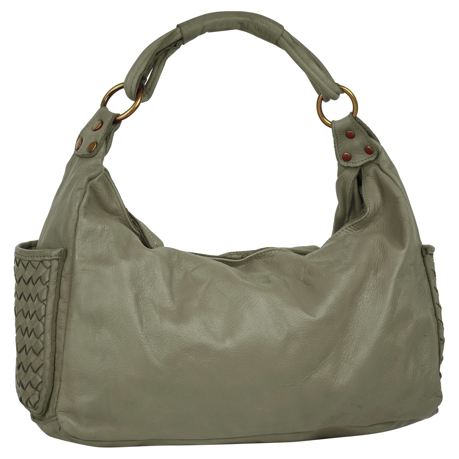 Samantha Look Henkeltasche, echt Leder, Made in Italy