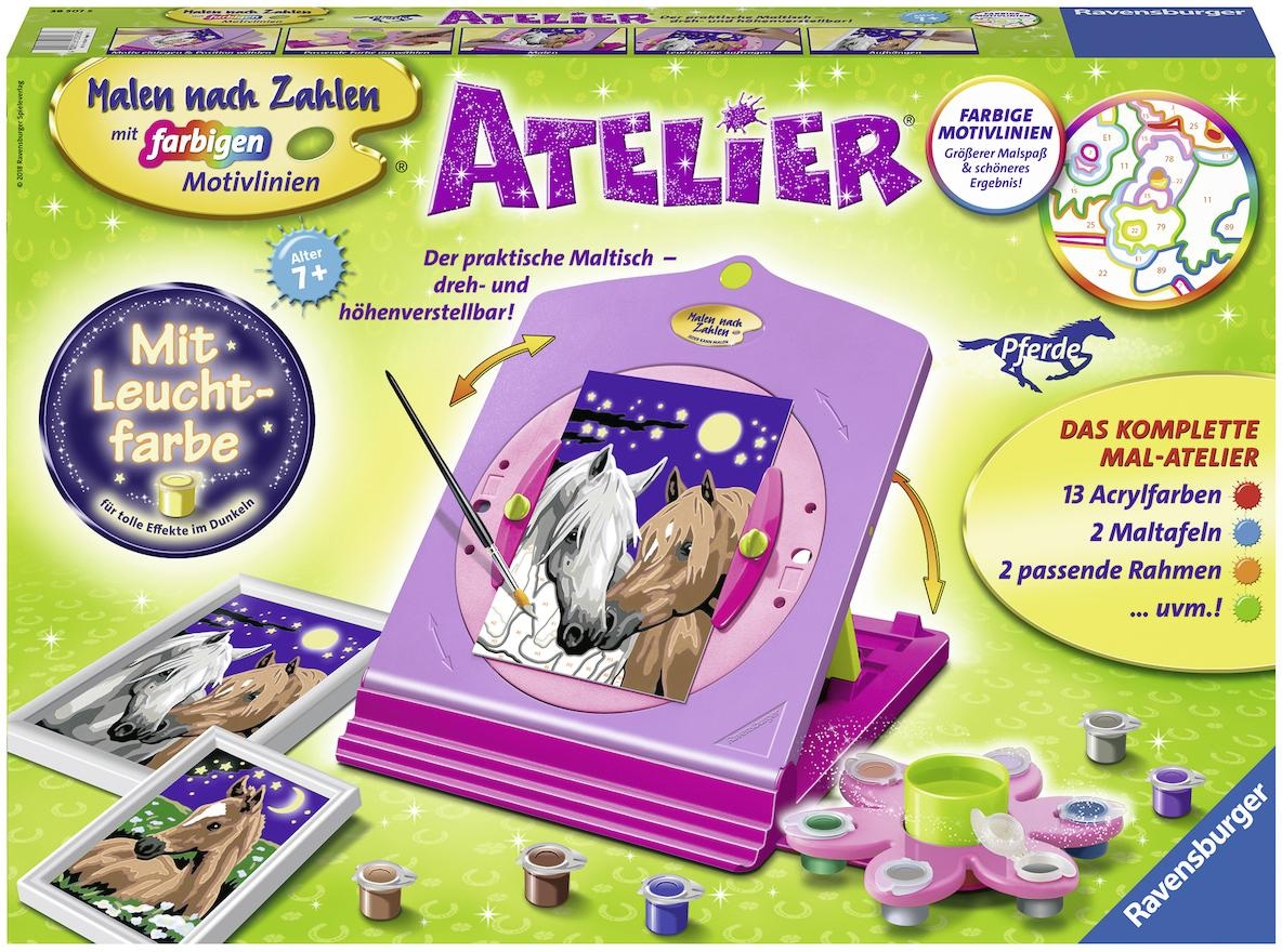 Ravensburger Malen nach Zahlen »Atelier Pferde«, Made in Europe, FSC® - schützt Wald - weltweit