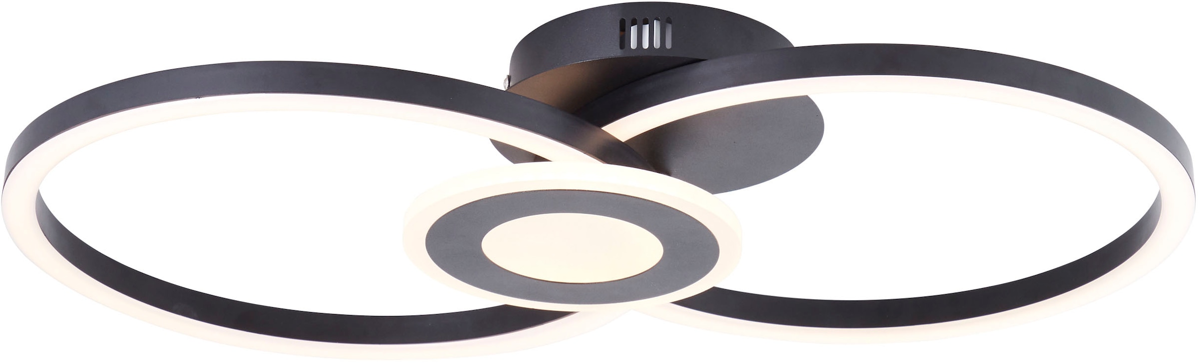 Brilliant LED Deckenleuchte »Avanza« LED-Modul Warmweiß LED-Profilleuchte, 30 x 52 cm, 2900 lm, 3000 K, schwenkbar, schwarz