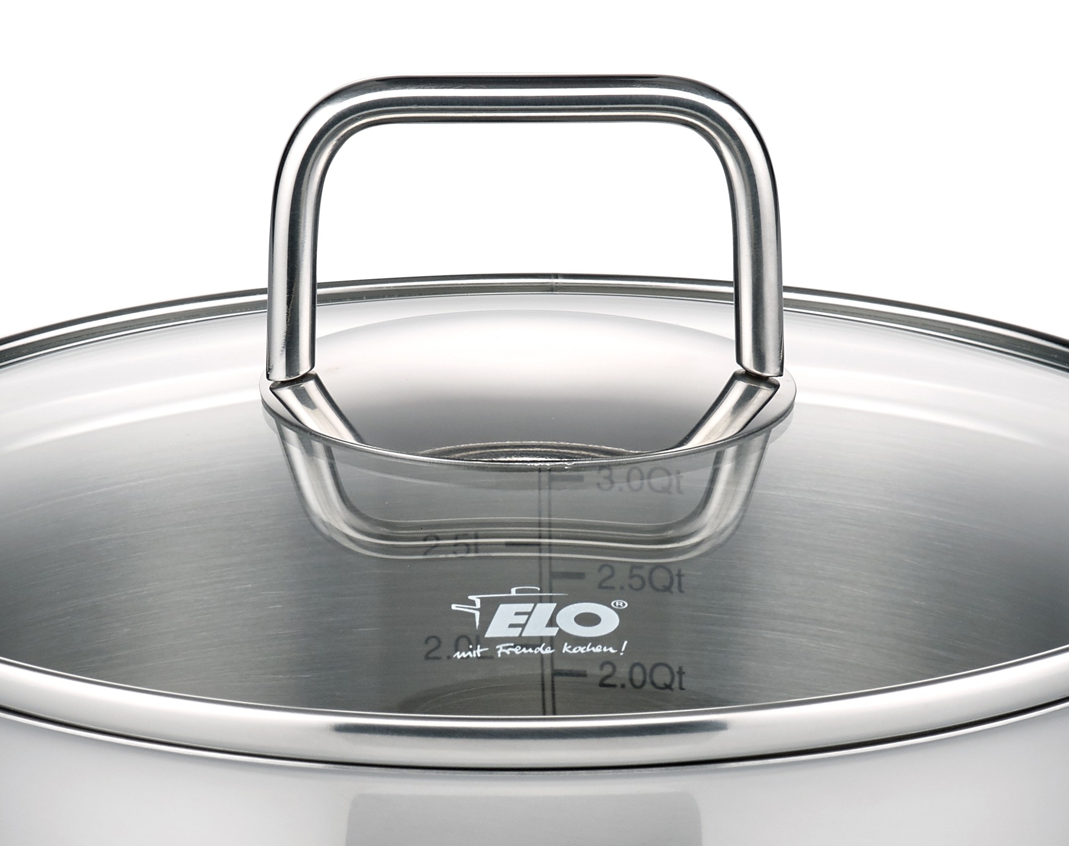 Elo Topf-Set »Citrin« Set, je 1 Fleischtopf Ø 16/20/24 cm, 1x Stielkasserolle Ø 16 cm, 7 Stk. tlg. Edelstahl