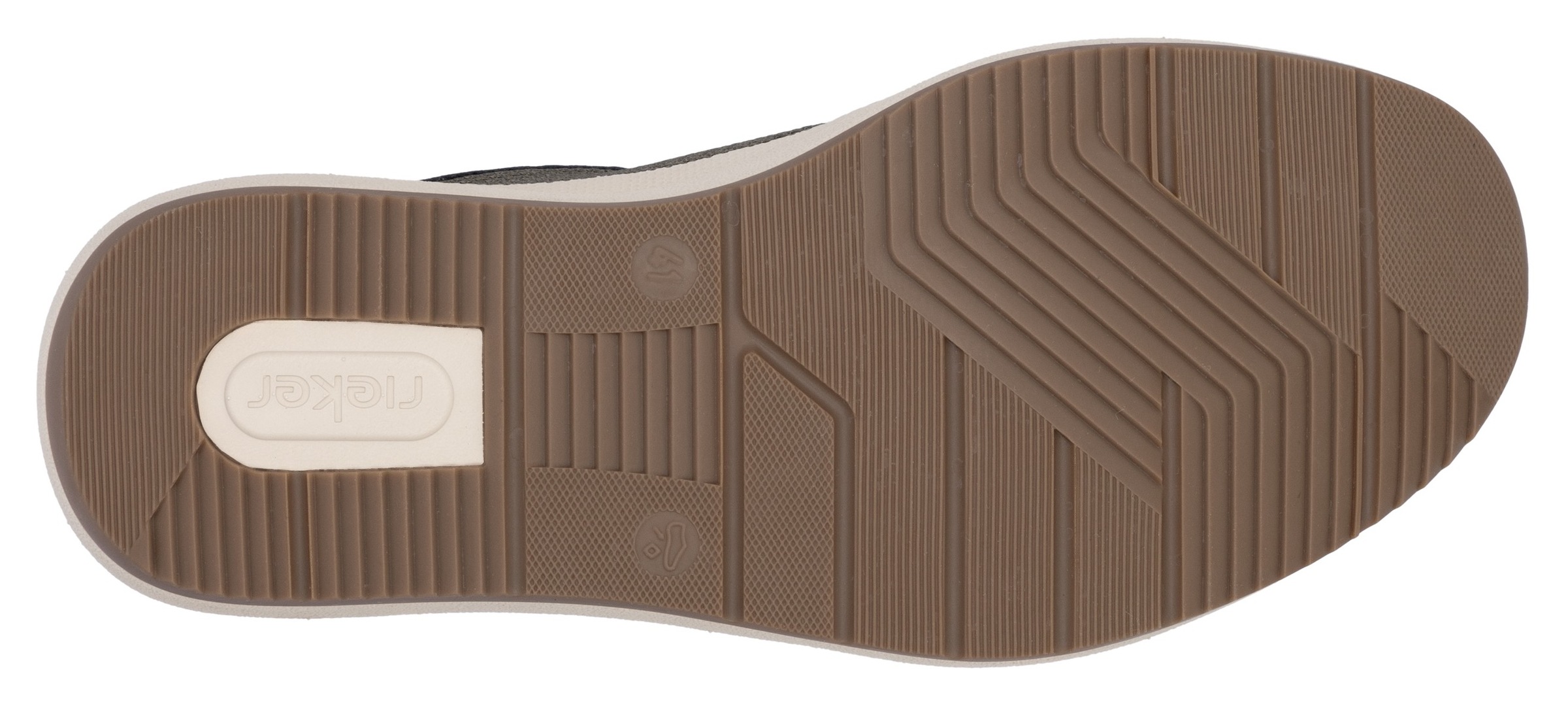 Rieker Sneaker, Halbschuh, Freizeitschuh, Schnürschuh mit seitlichem Reißverschluss
