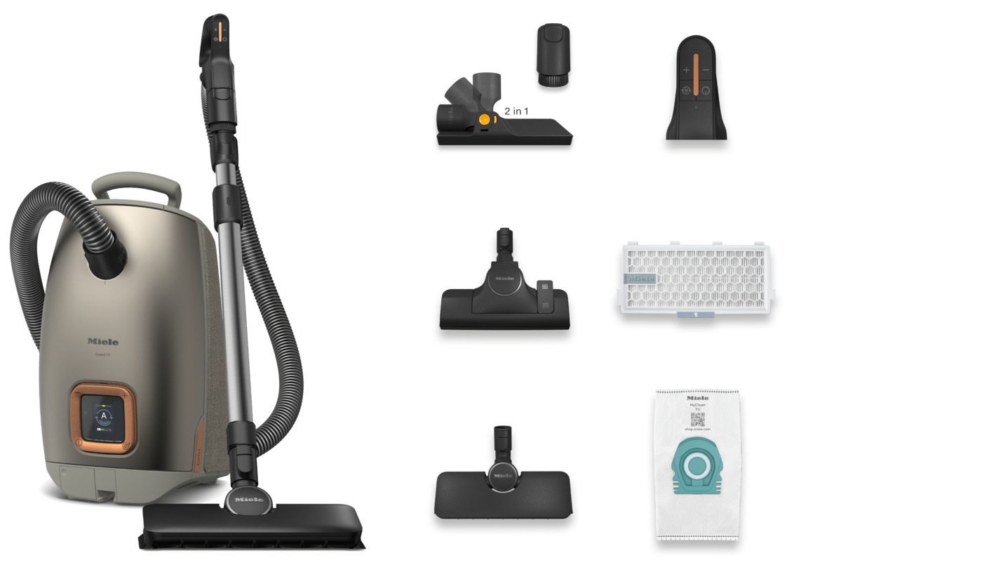 Miele Bodenstaubsauger »Guard L1 Comfort mit ComfortFit, Nachfolger Complete C3 Comfort« 890 W mit Beutel Leistungsstark, Premium Design, aktiv vernetzbar, LCD Display