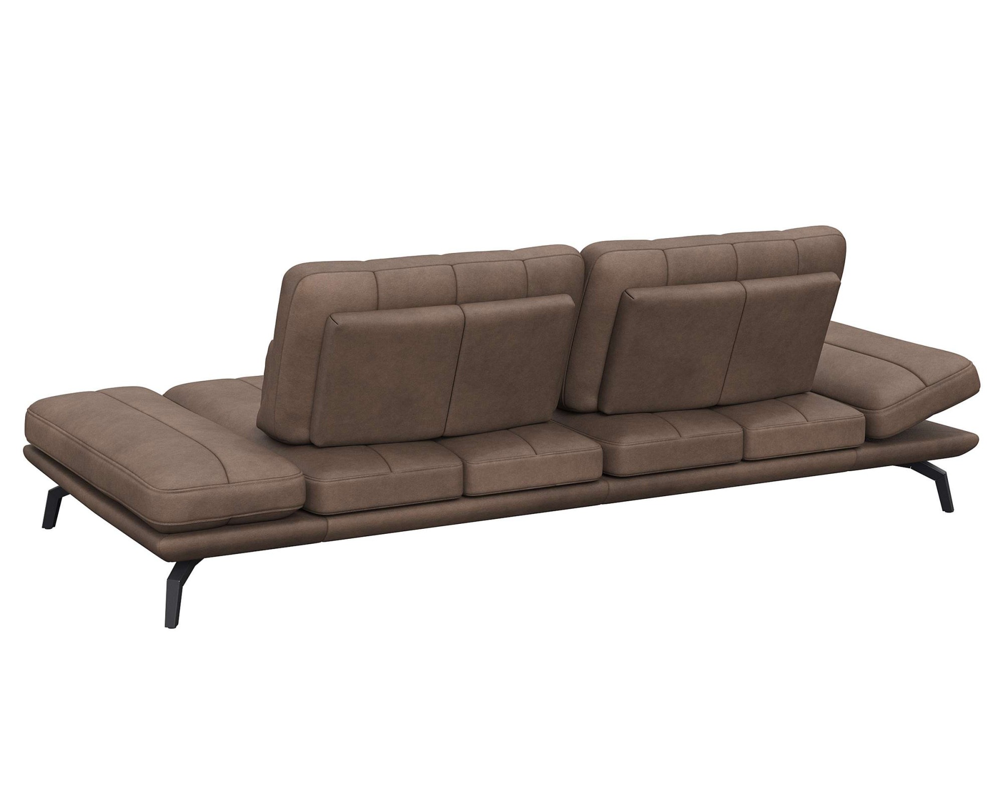 FLEXLUX 3-Sitzer »Tropea Funktionssofa, Designsofa, Relaxfunktion, TV-Couch,«, mit Armteilverstellung sowie Sitztiefenverstellung, Breite 252 cm