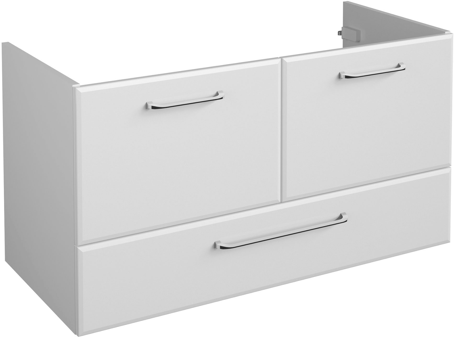 Saphir Badmöbel-Set »Quickset 341 3-teilig, Mineralmarmor-Waschtisch und LED-Spiegelschrank« Set, 3 Stk. tlg.