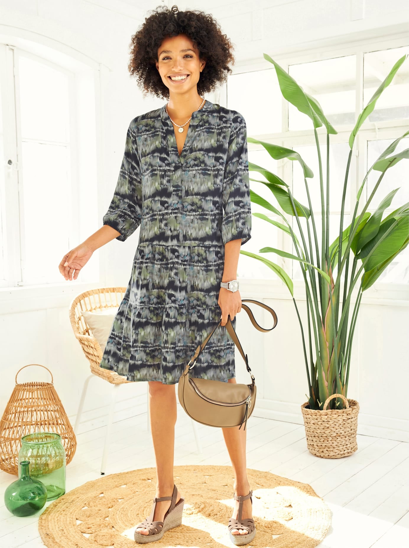 LINEA TESINI by heine Sommerkleid "Druck-Kleid"