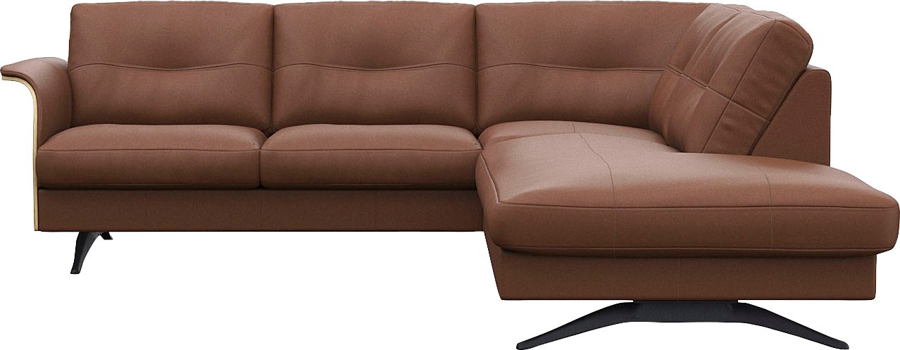 FLEXLUX Ecksofa »Glow, super bequem durch hochwertigem Sitzaufbau mit Federkern, L-Form«, Modernes skandinavisches Design