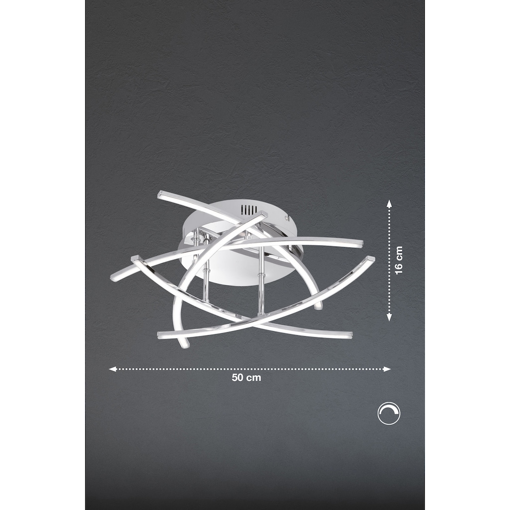 FISCHER & HONSEL LED Deckenleuchte »CROSS«, 5 flammig-flammig