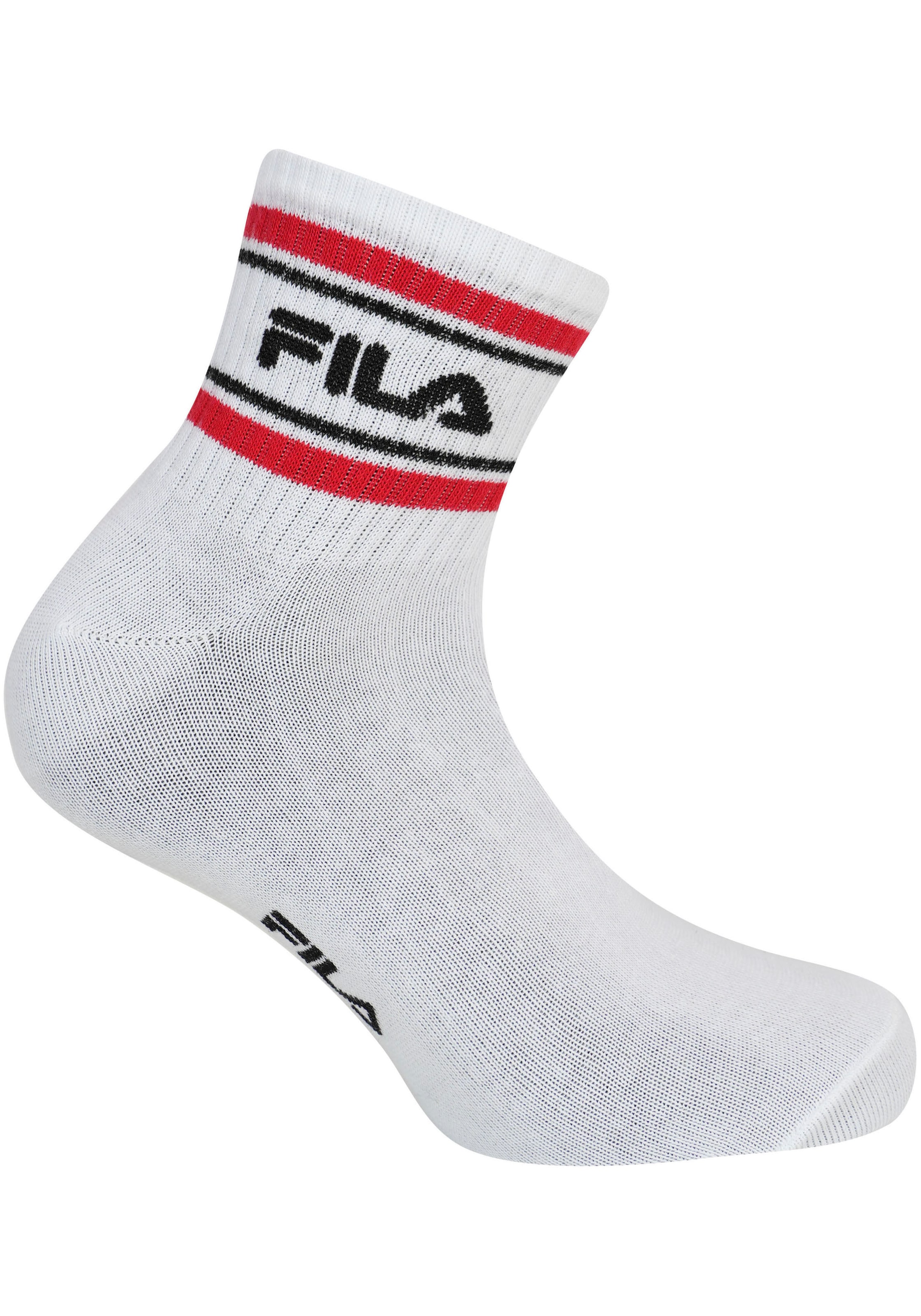 Fila Freizeitsocken »MAN LIFESTYLE QUARTER SOCKS«, (6 Paar), mit auffälligem Logoschriftzug