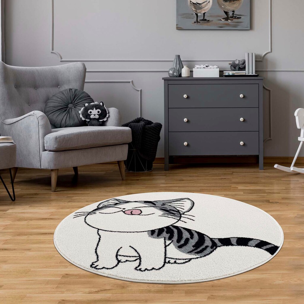 Carpet City Kinderteppich »Savanna 9373«, rund