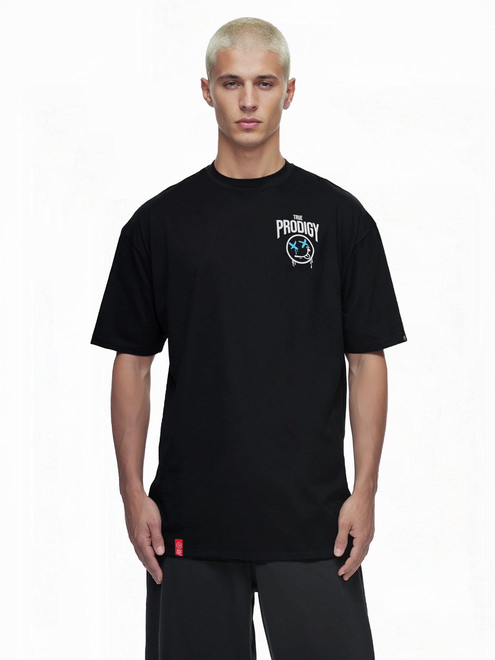 trueprodigy Oversize-Shirt »Kenji Logo Print Oversized Rundhals«