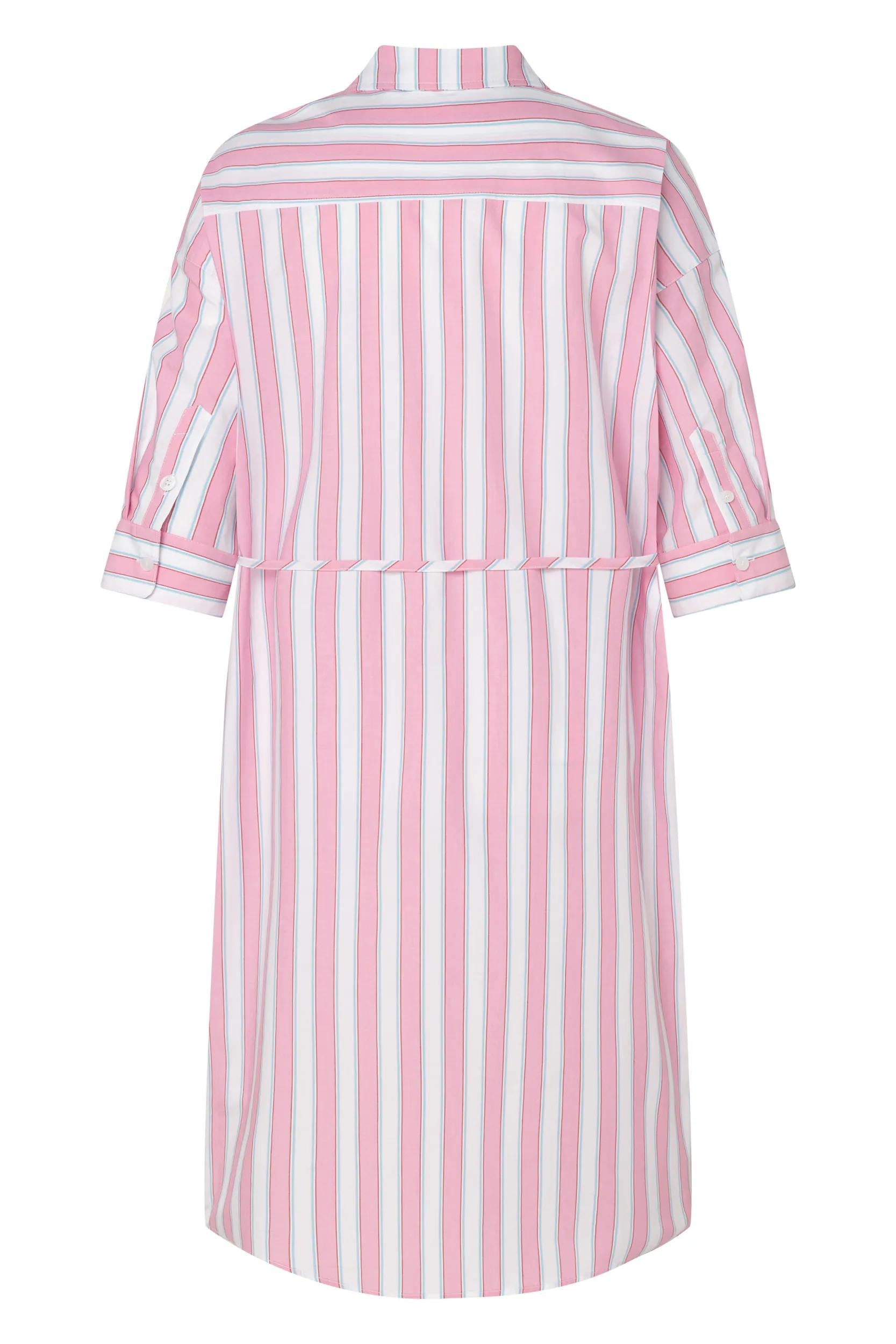 Joop Jeans Hemdblusenkleid »Dua« Brusttasche klassische H-Linie, im Streifen-Design
