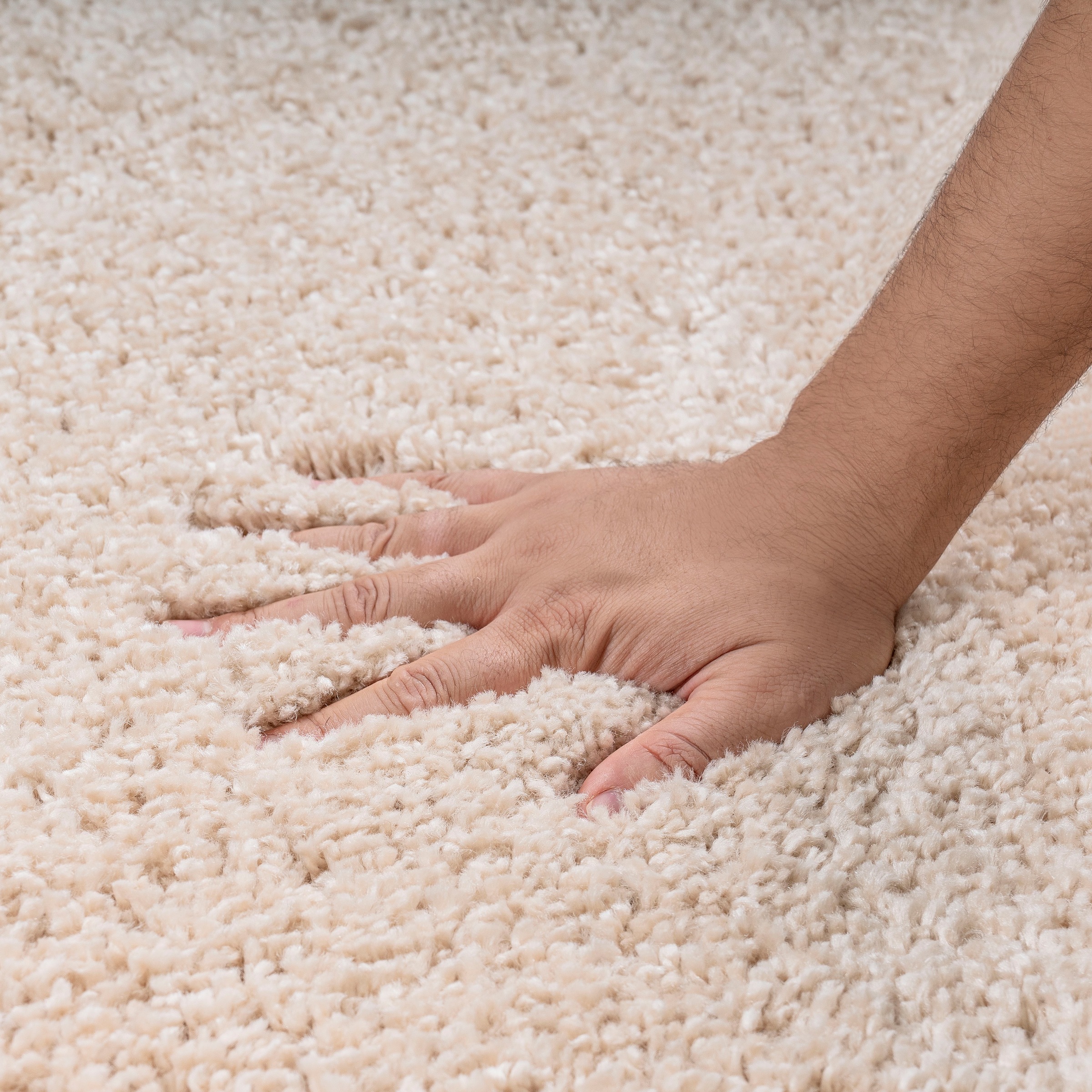 my home Hochflor-Teppich »Viva« rechteckig 45 mm Höhe Uni Farben, einfarbig, besonders weich und kuschelig, Kundenliebling