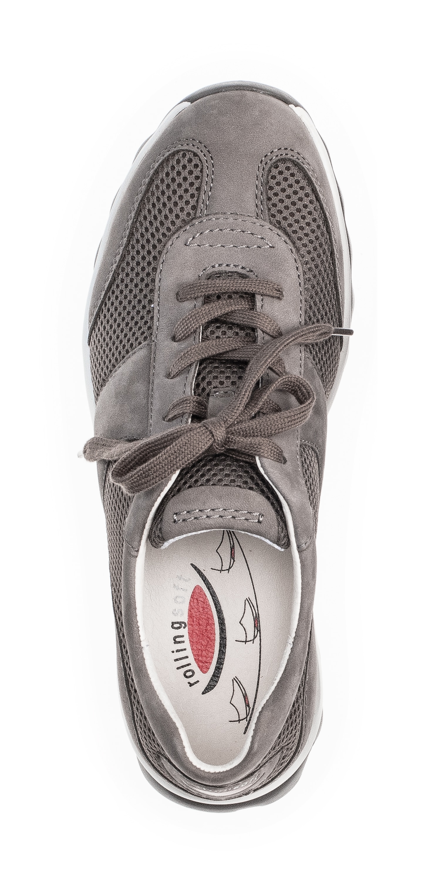 rollingsoft Sneaker  , Freizeitschuh, Halbschuh, Schnürer mit Logo an der Ferse