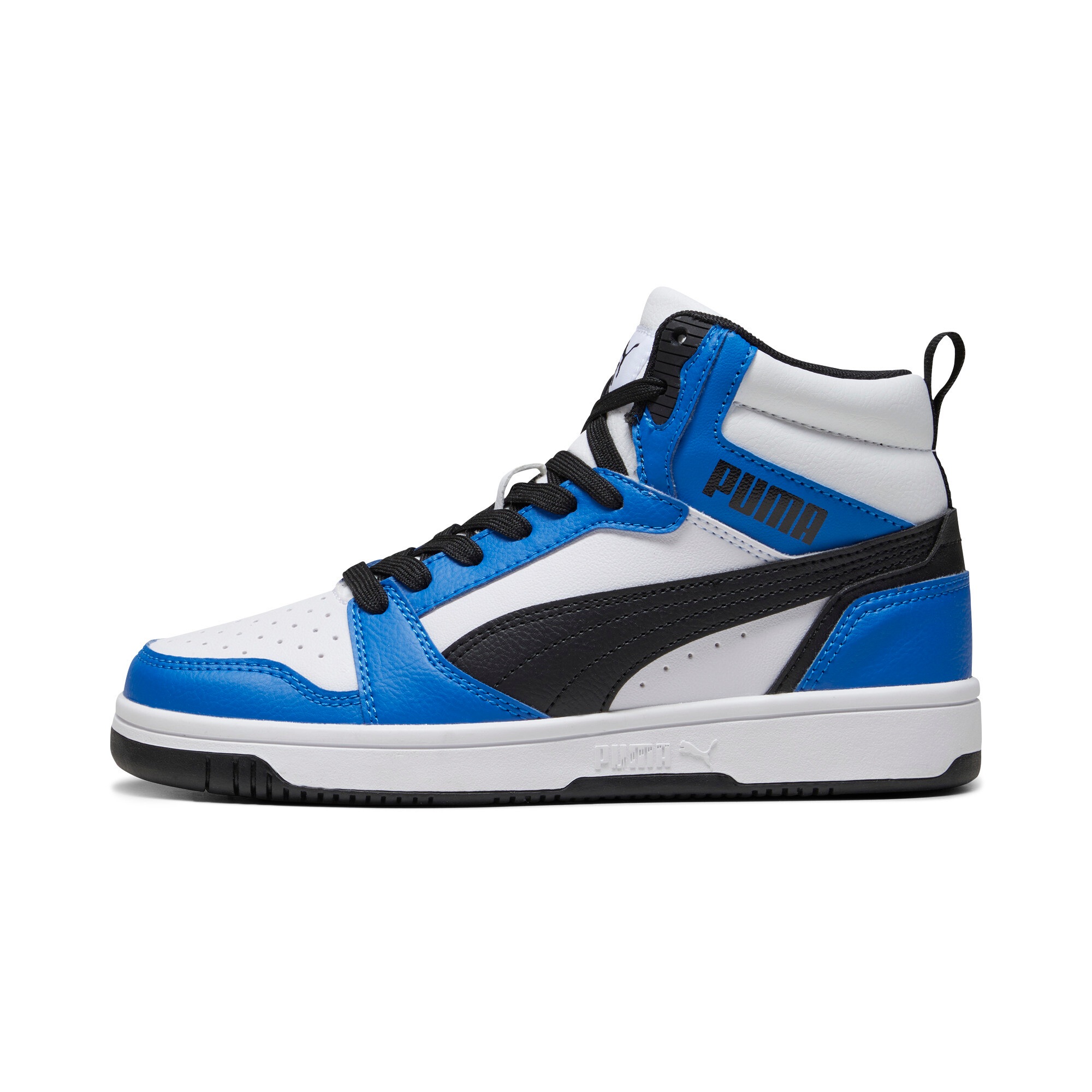 PUMA Sneaker »REBOUND V6 MID JR«  knöchelhoch, retro-inspiriertes Design, mit SOFTFOAM+ Dämpfung