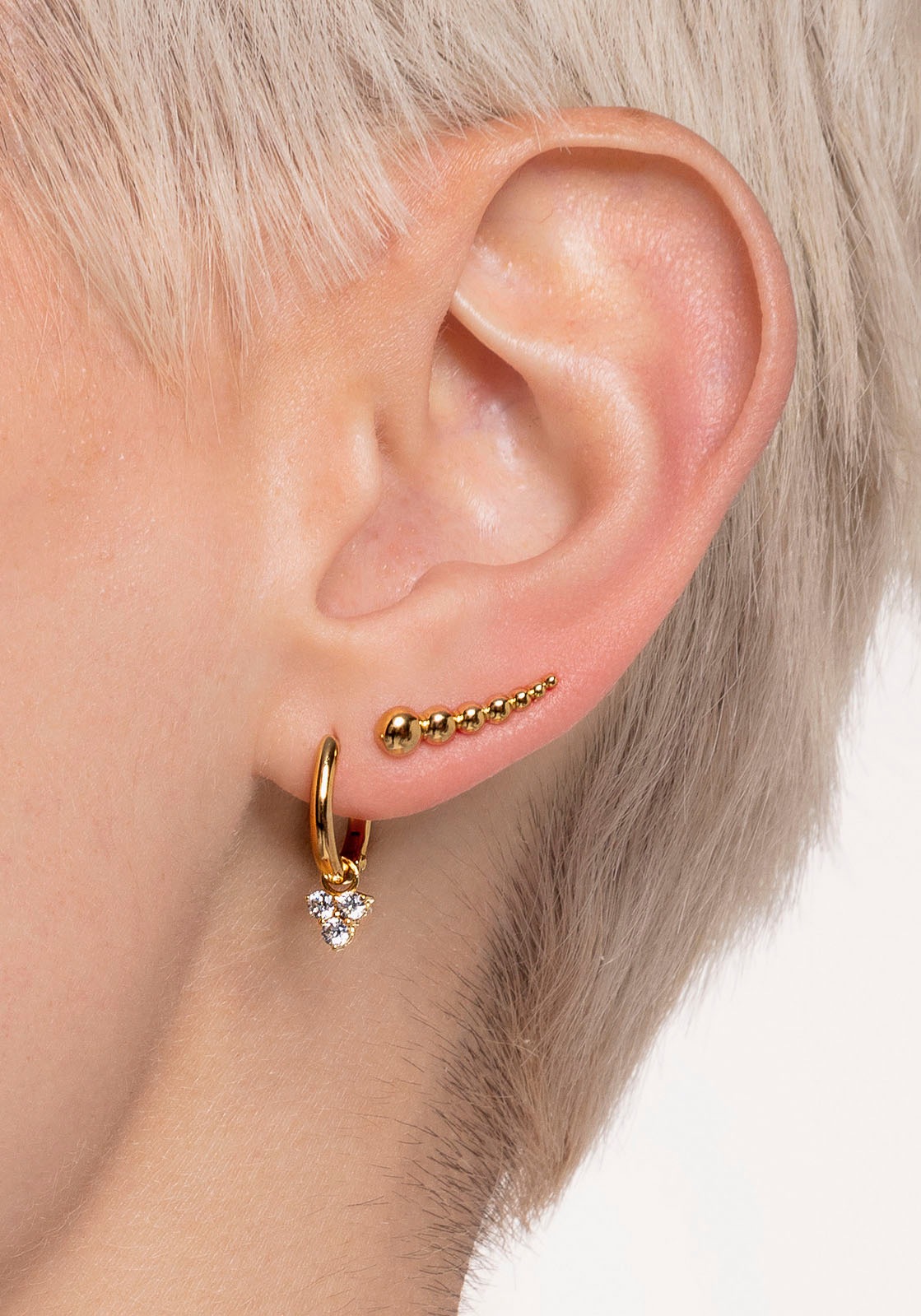 THOMAS SABO Single-Creole »Classic gold, Classic silber«