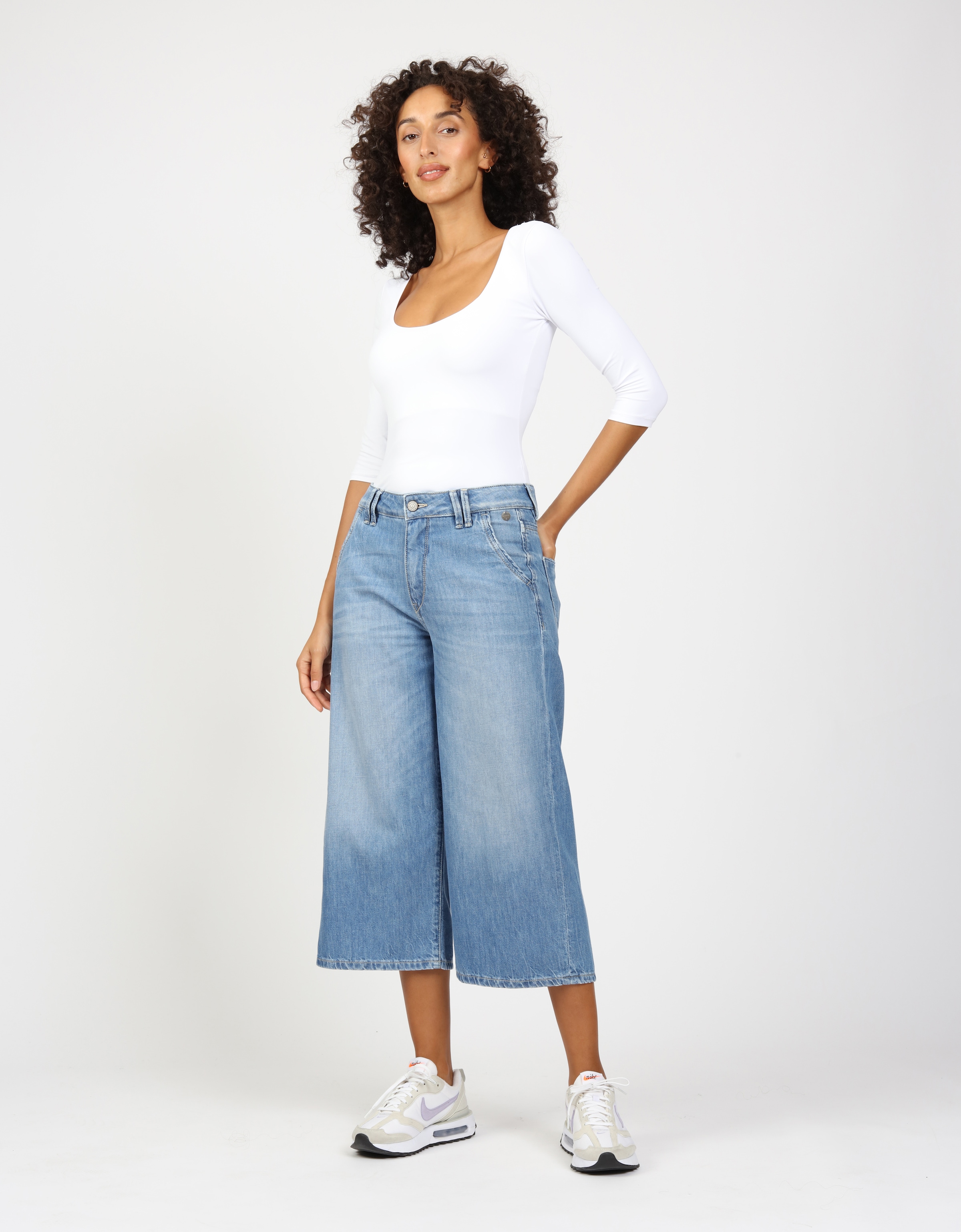 GANG 3/4-Jeans »94MONA CULOTTE«, mit weitem Bein