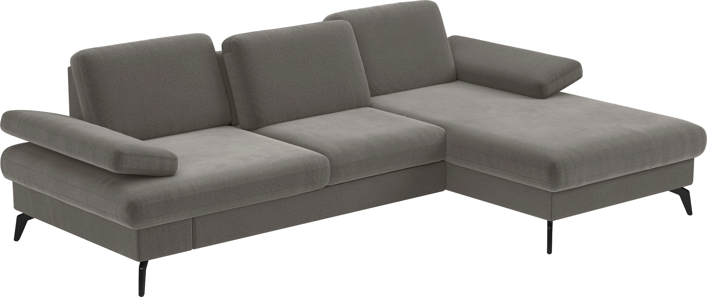 sit&more Ecksofa »Morris L-Form, inkl. Sitztiefenverstellung«, wahlweise mit Armteilverstellung, Bettfunktion & Bettkasten