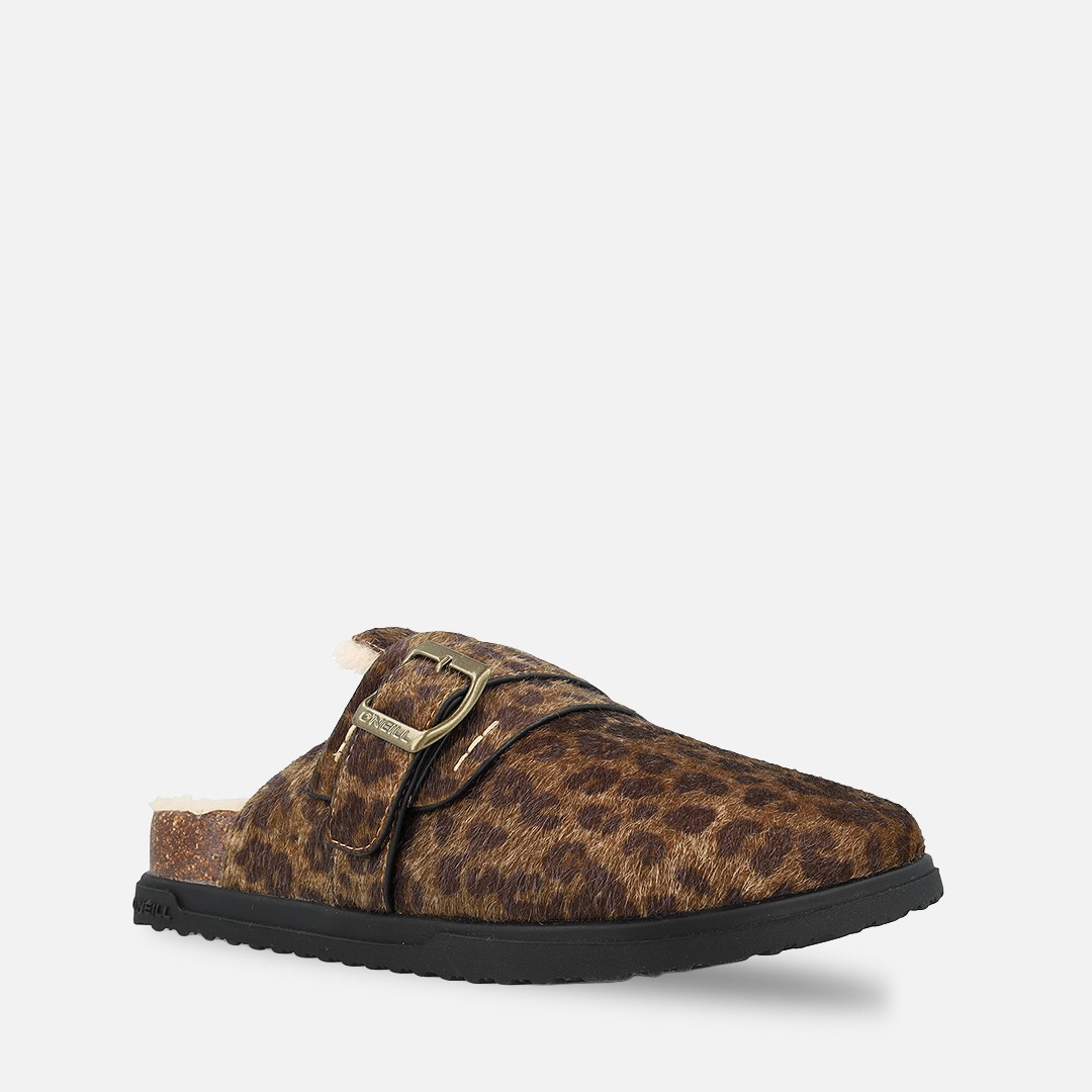 O'Neill Hausschuh »LERRY FUR MULE WOMEN LOW«  mit Leo-Muster